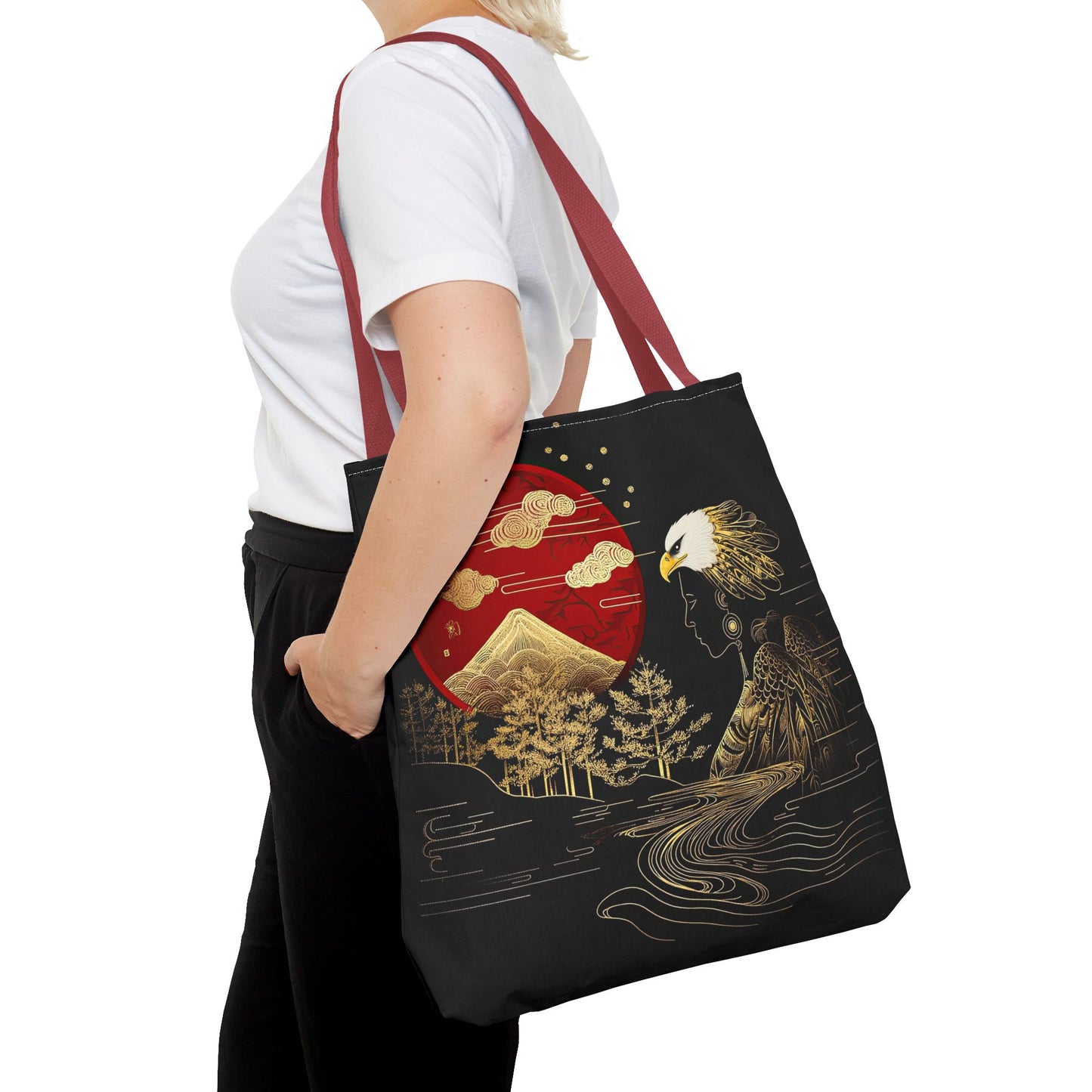 The Golden Eagle&Sun-Spirit Tote Bag