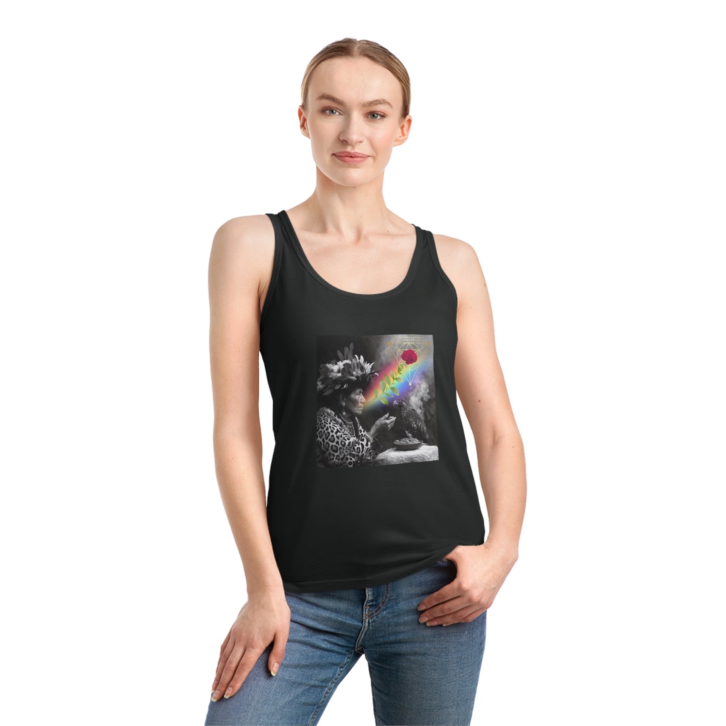 Vision of Medicine Woman-Organic Cotton Women's Tank Top