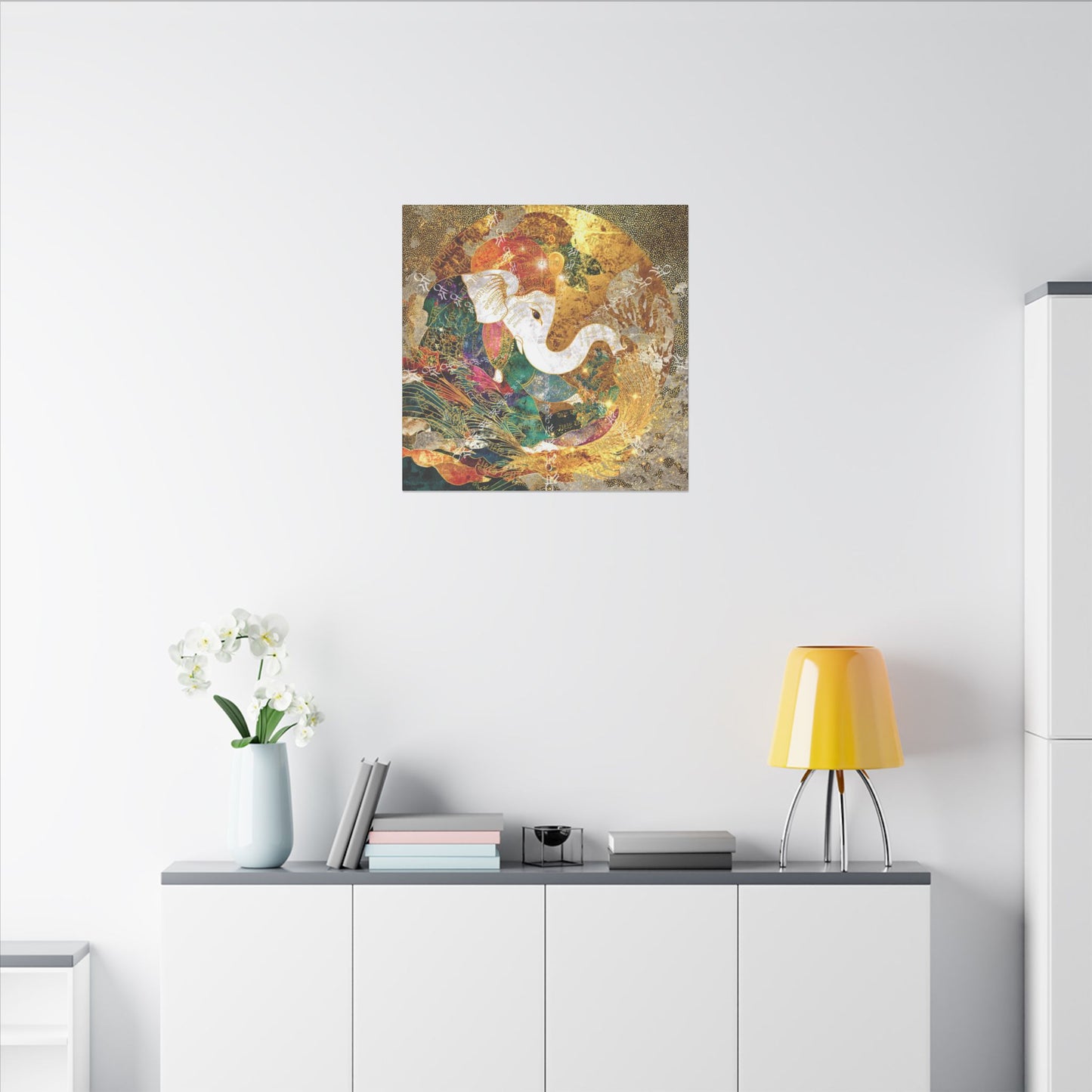 Blessing of Ganesha-Matte Premium Canvas Art