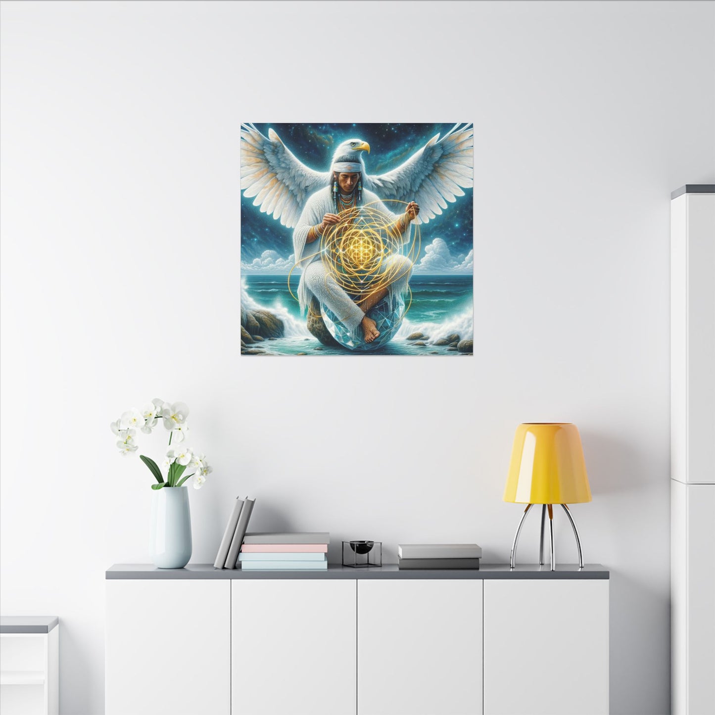 The Weaver of Light-Matte Canvas Art