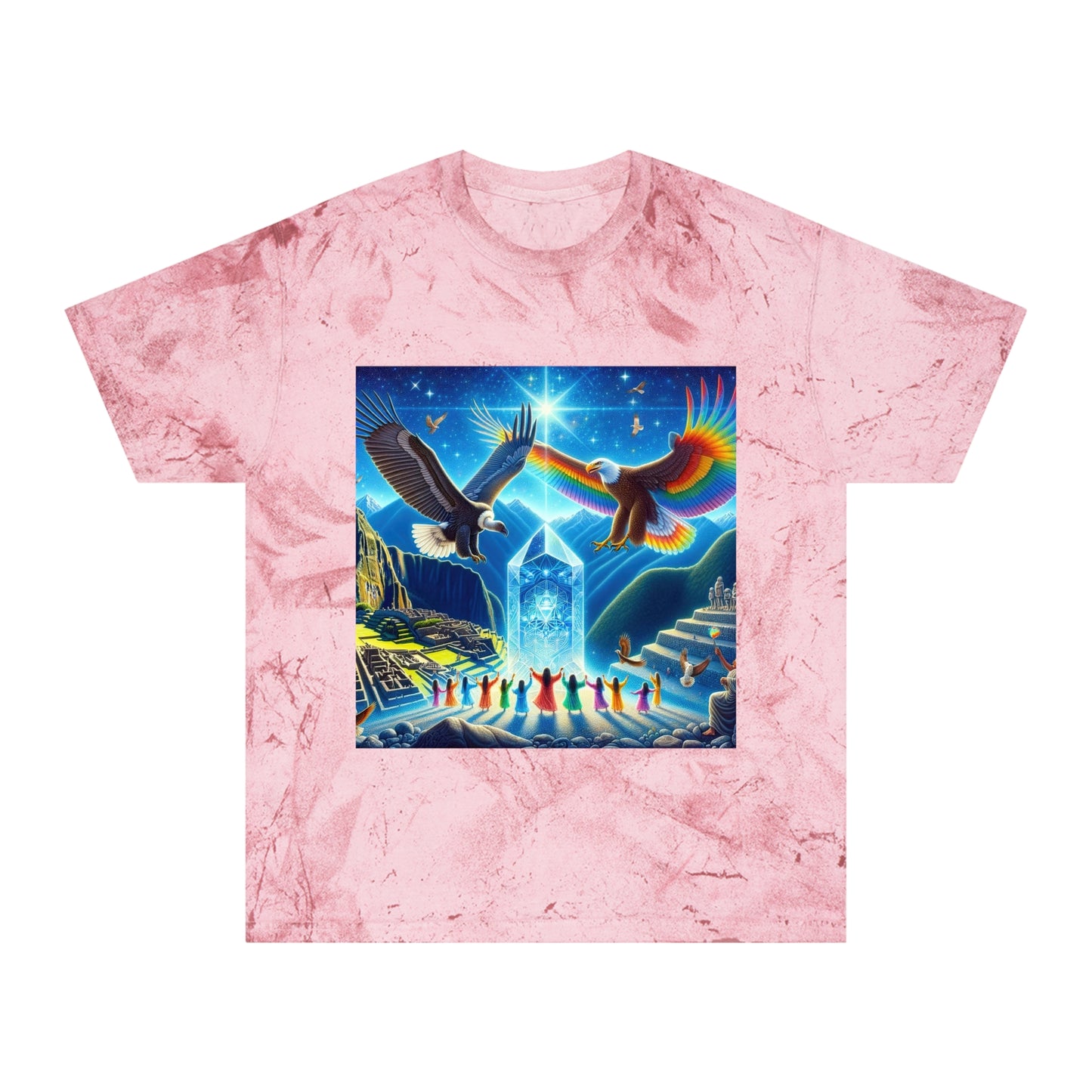 Prophecy of Eagle and Condor-Unisex Color Blast T-Shirt