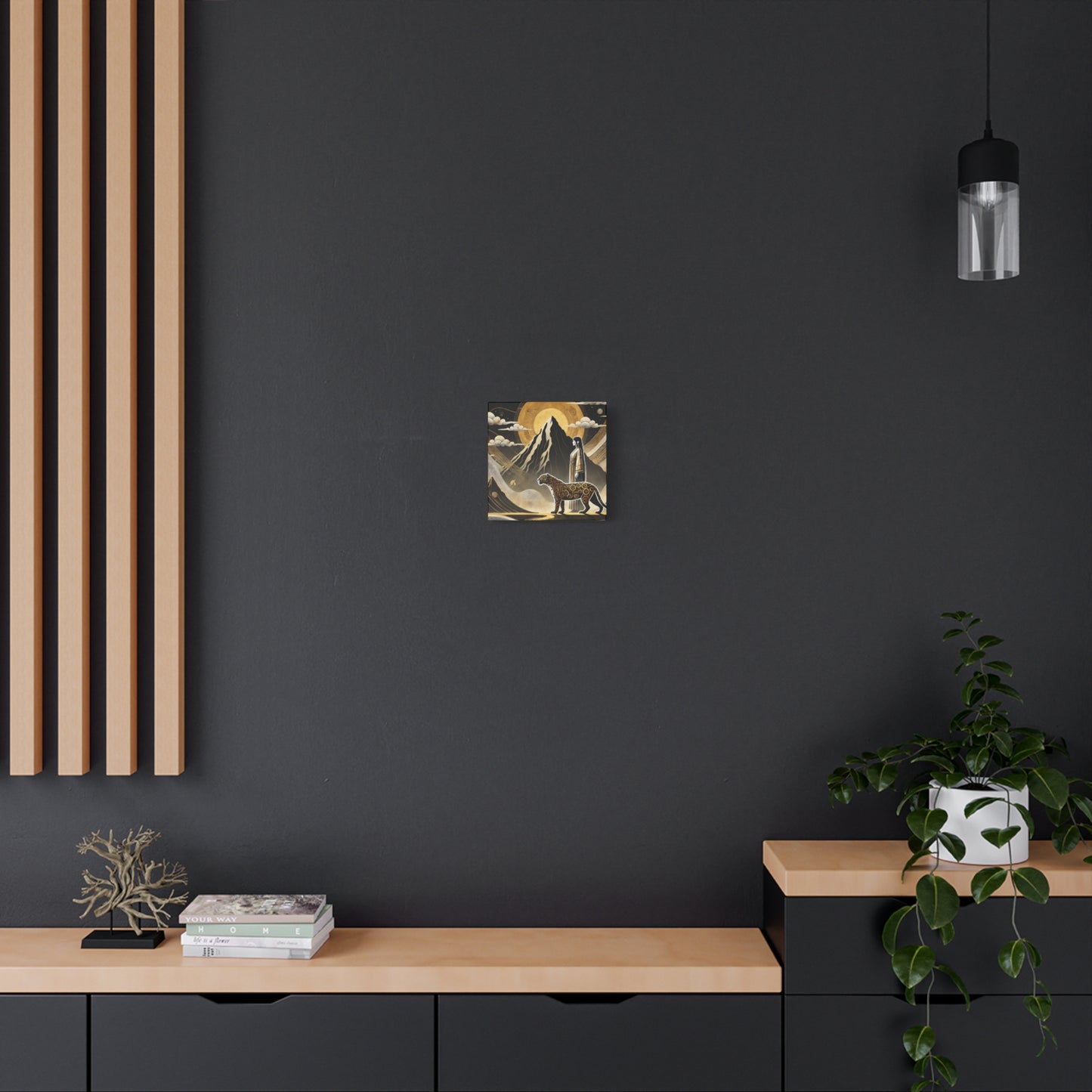 Golden Dream & Jaguar's Path -Matte Canvas Art