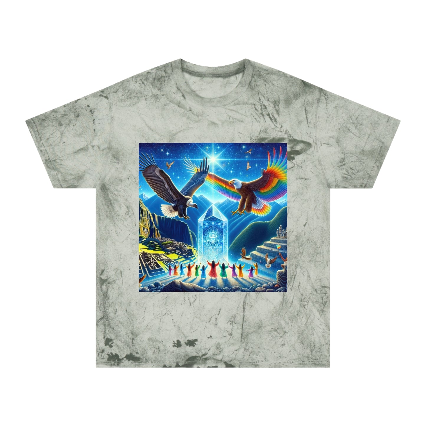 Prophecy of Eagle and Condor-Unisex Color Blast T-Shirt