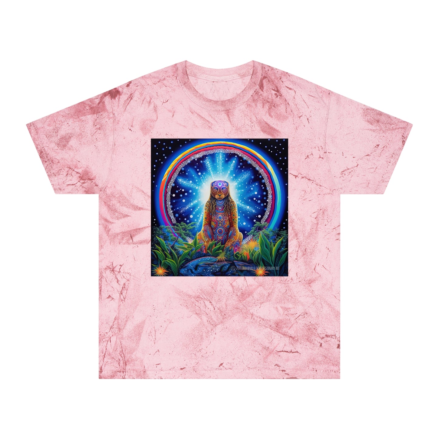 Cosmic Jaguar-Vibrant Spirit Unisex Color Blast T-Shirt