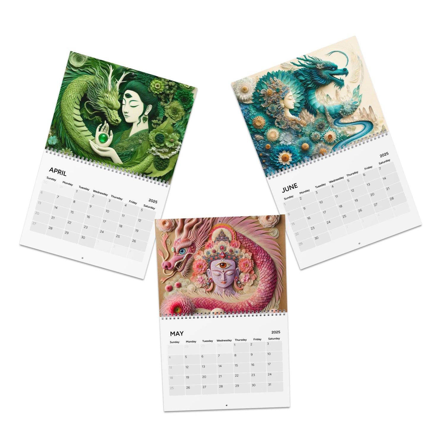 Shambhala Light Visionary Art "CHAKRA DRAGON" Calendar 2026