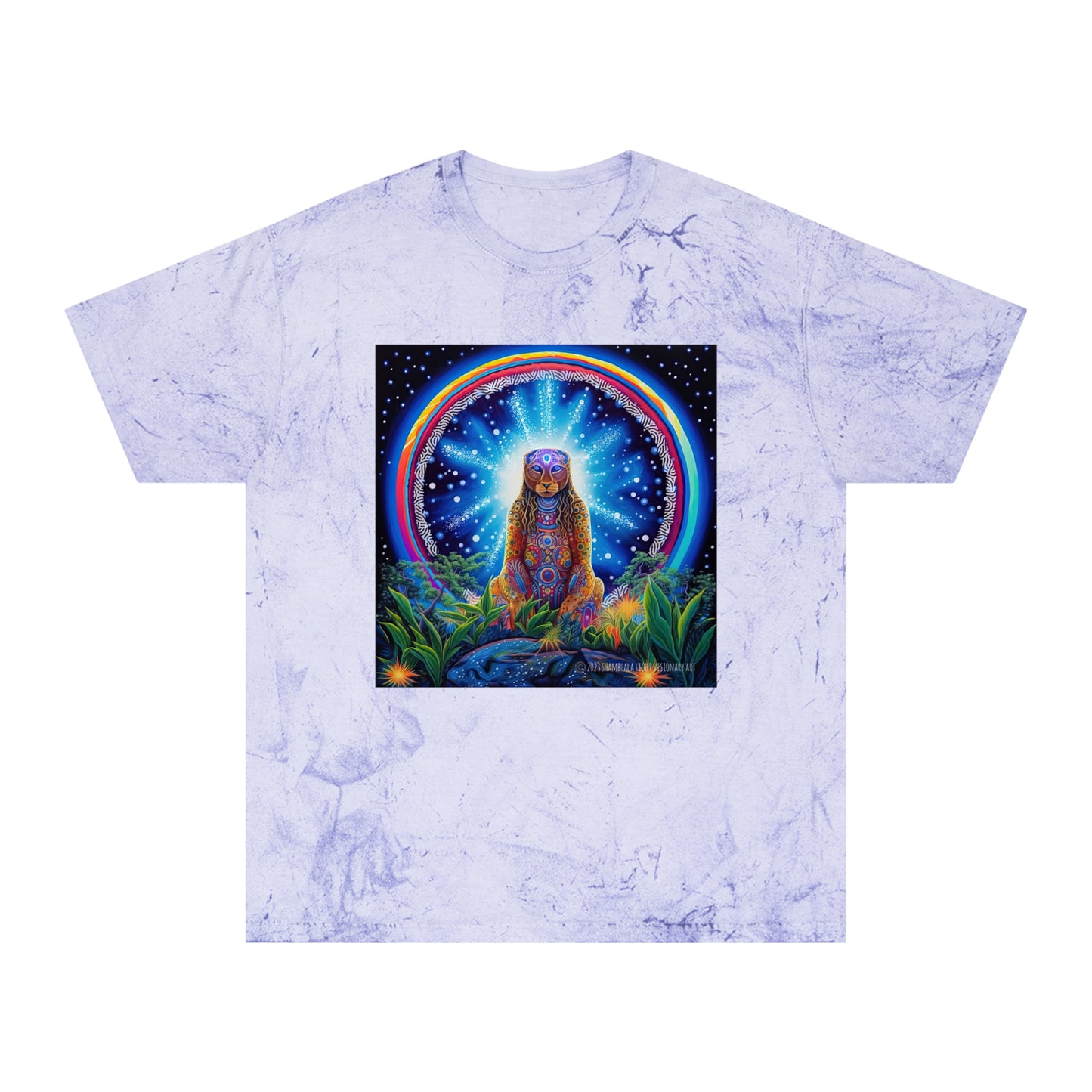 Cosmic Jaguar-Vibrant Spirit Unisex Color Blast T-Shirt