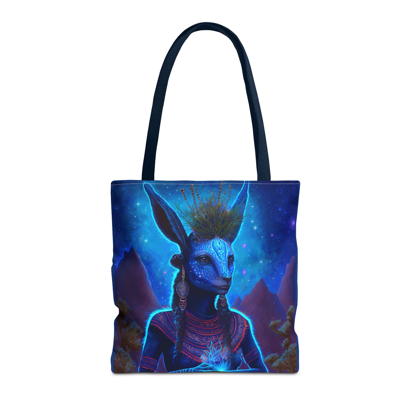Sacred Blue Deer-Spirit Tote Bag