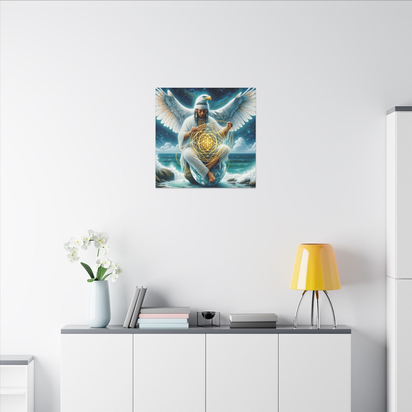 The Weaver of Light-Matte Canvas Art