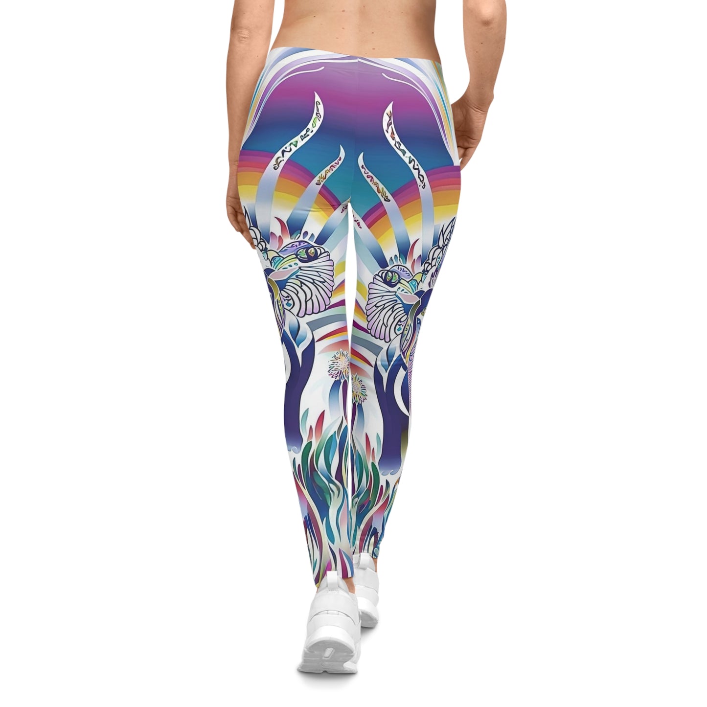 Ganesha Print Women's Leggings for Yoga & Casual Wear