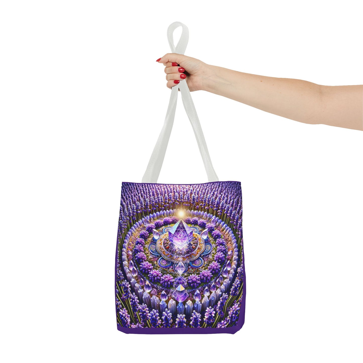 Violet Flame Mandara-Spirit Tote Bag -