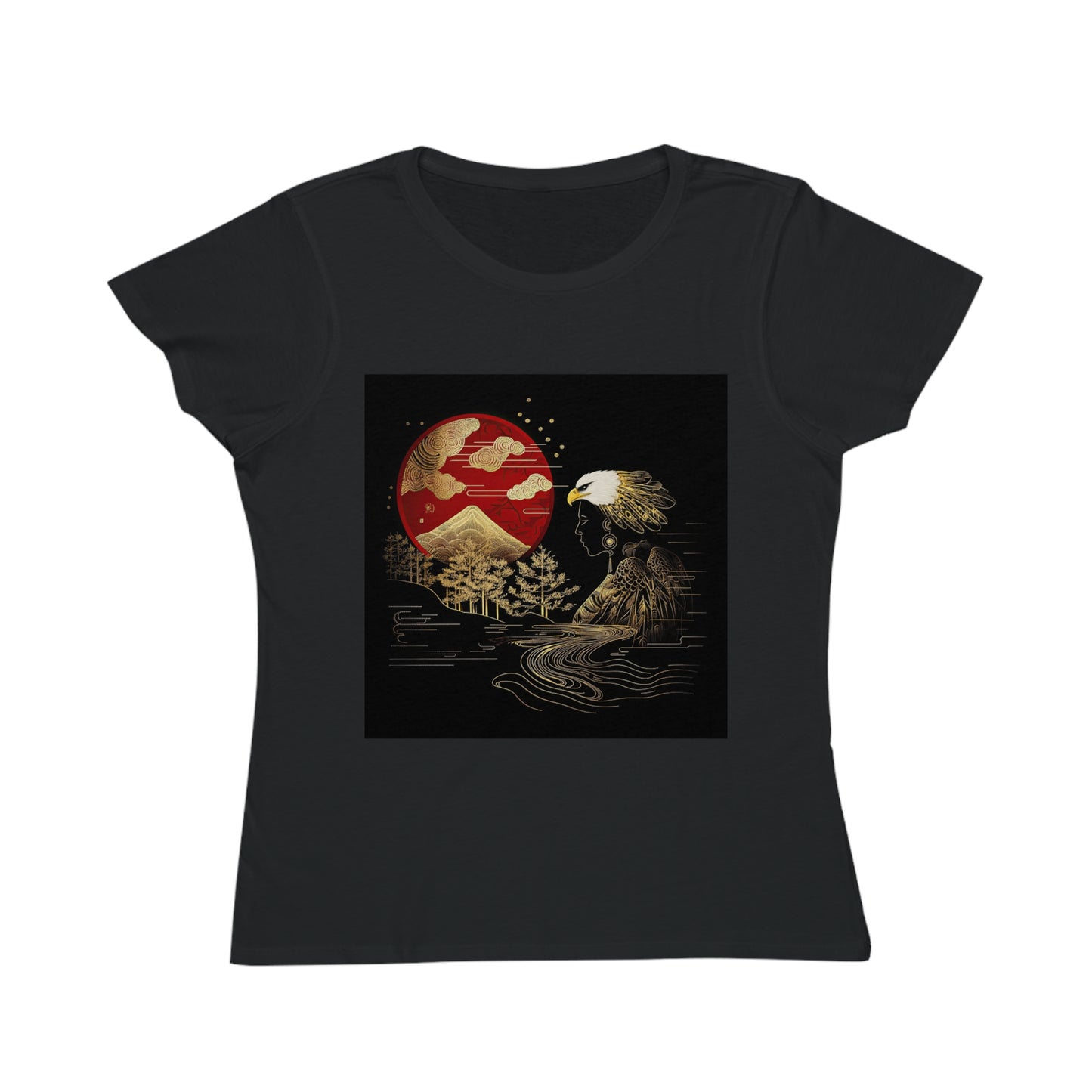The Golden Eagle&Sun Women's 100% Organic Cotton T-Shirt