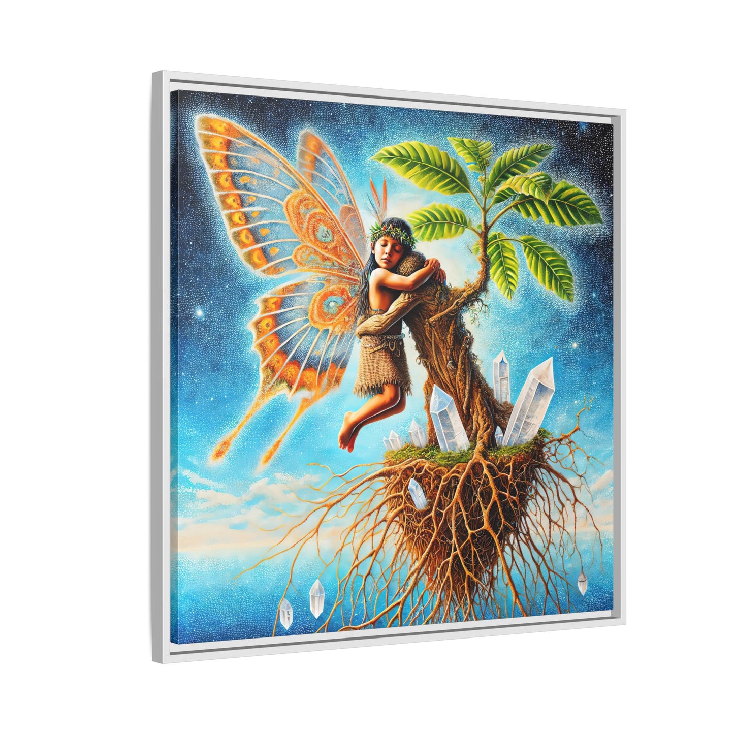 Child of The Earth-Framed Canvas Art