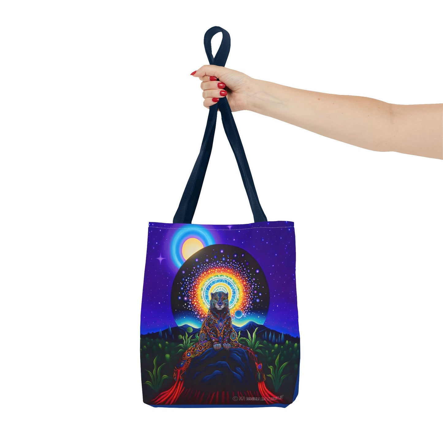 Cosmic Jaguar Tote Bag