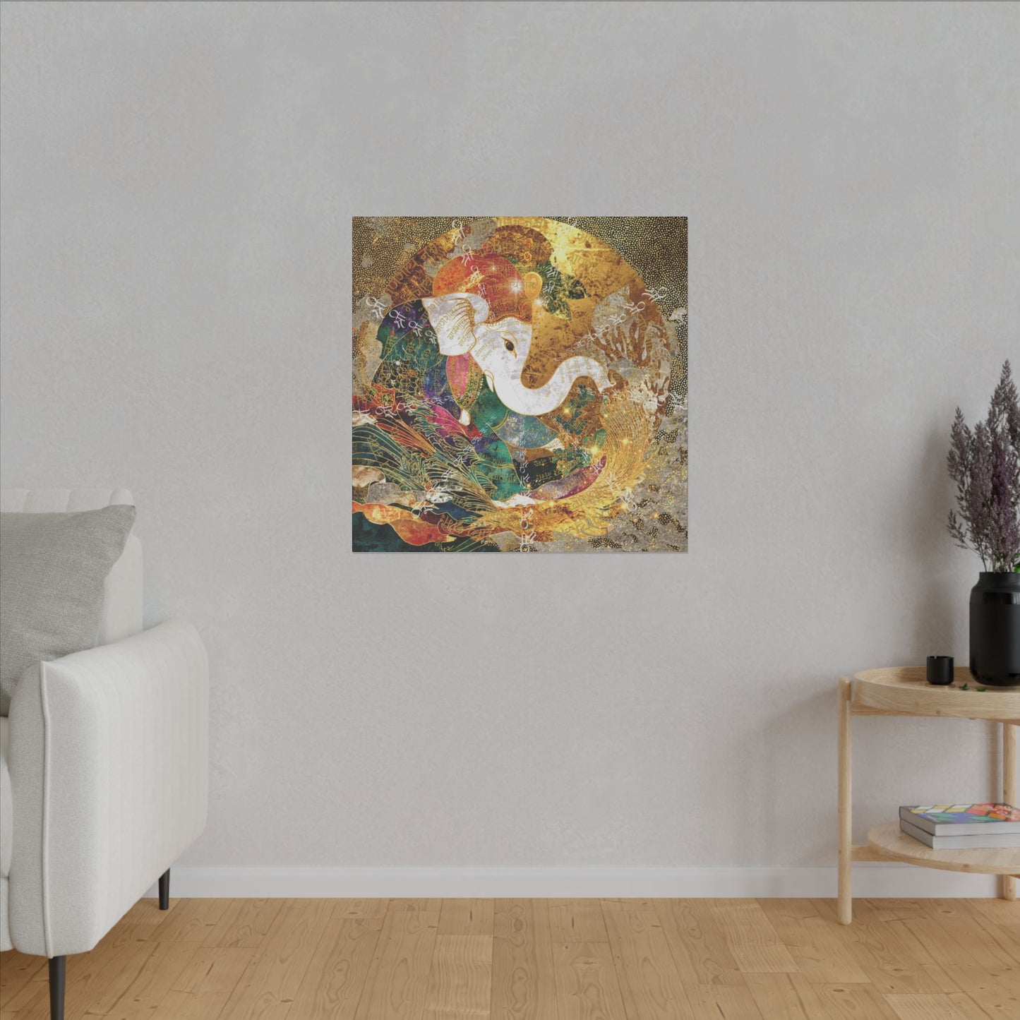 Blessing of Ganesha-Matte Premium Canvas Art