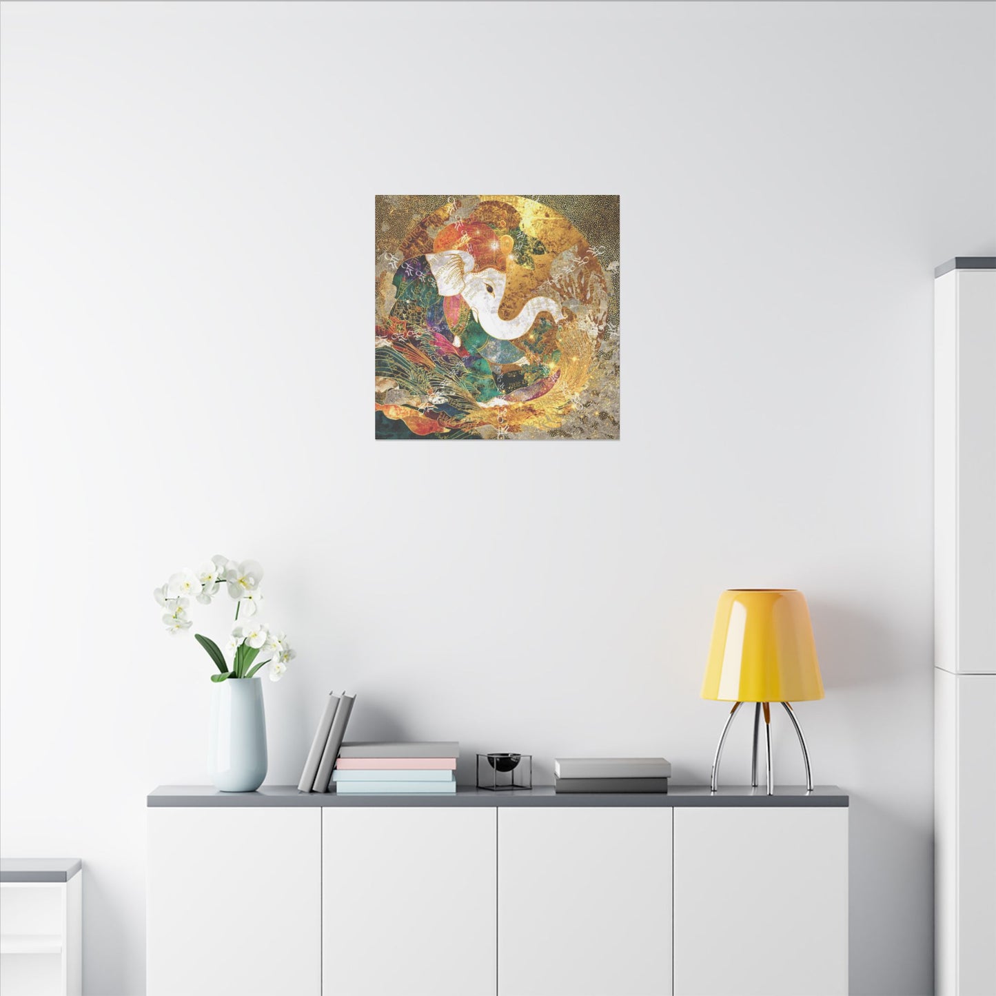 Blessing of Ganesha-Matte Premium Canvas Art