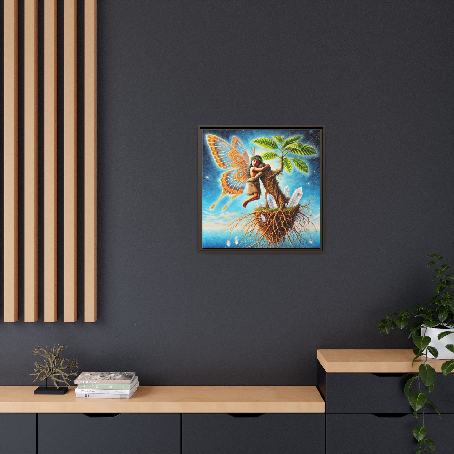 Child of The Earth-Framed Canvas Art