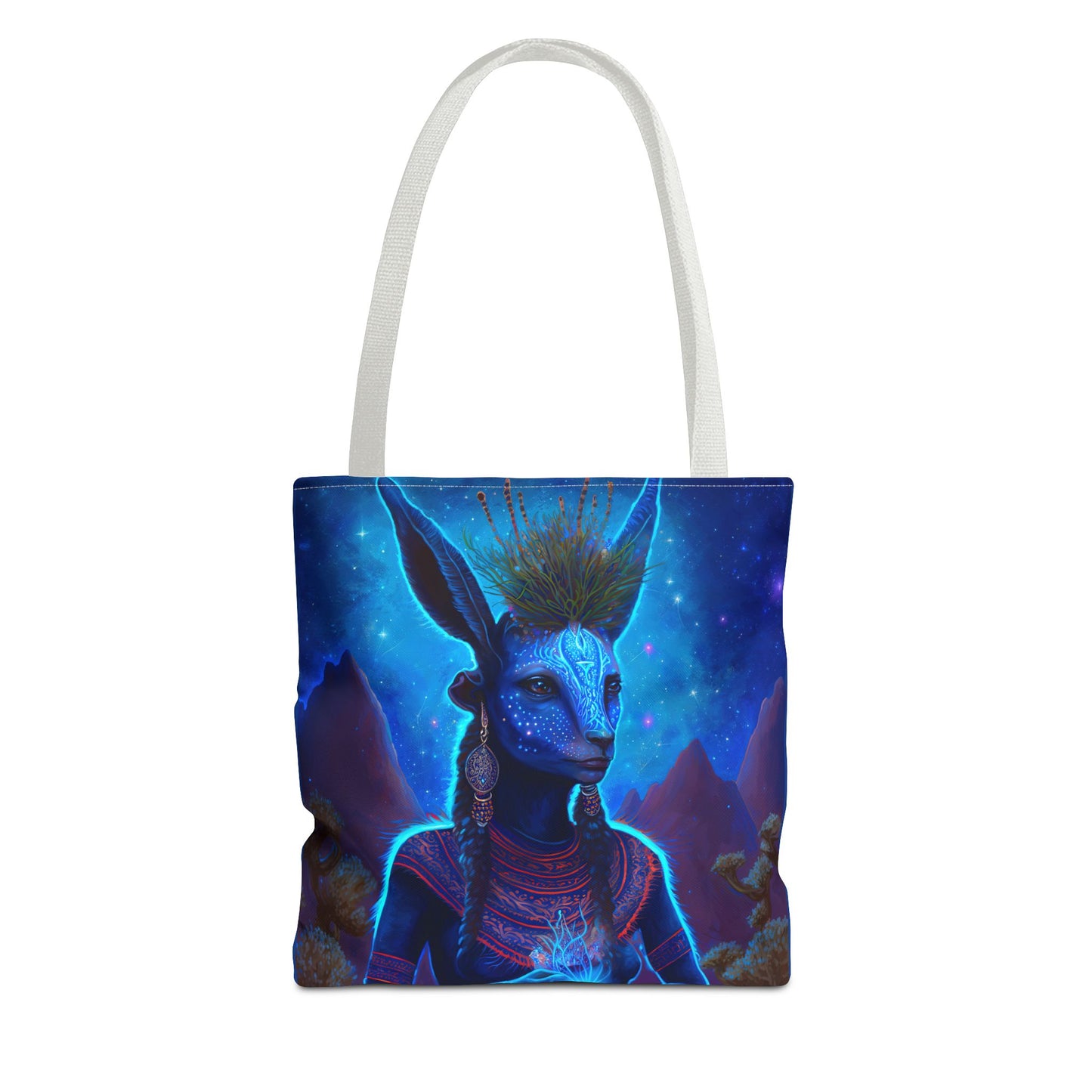 Sacred Blue Deer-Spirit Tote Bag