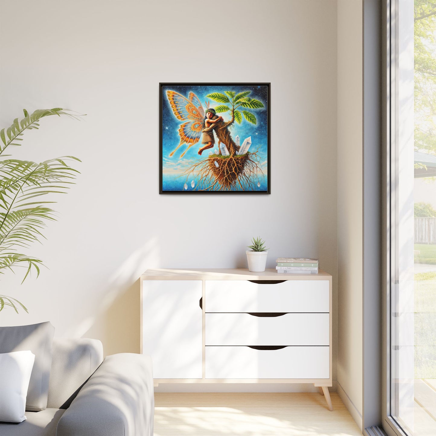 Child of The Earth-Framed Canvas Art