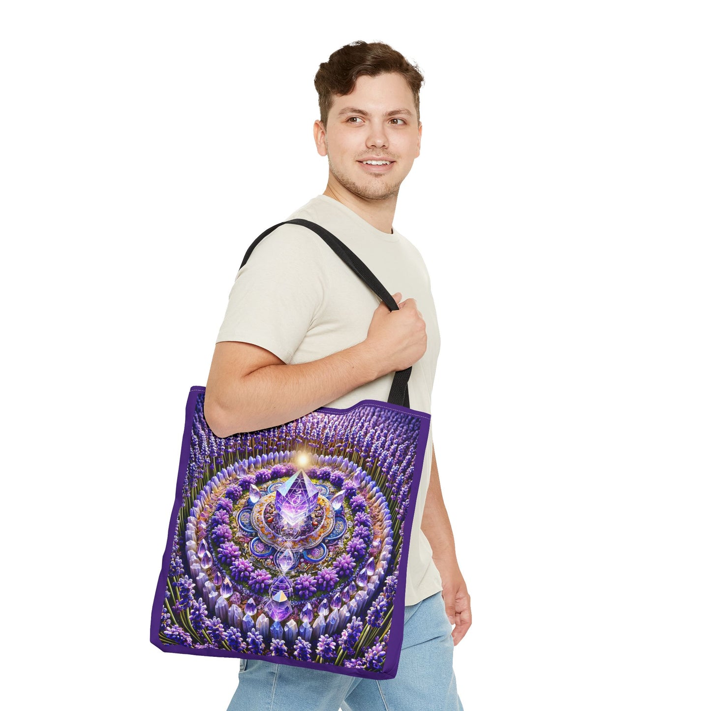 Violet Flame Mandara-Spirit Tote Bag -