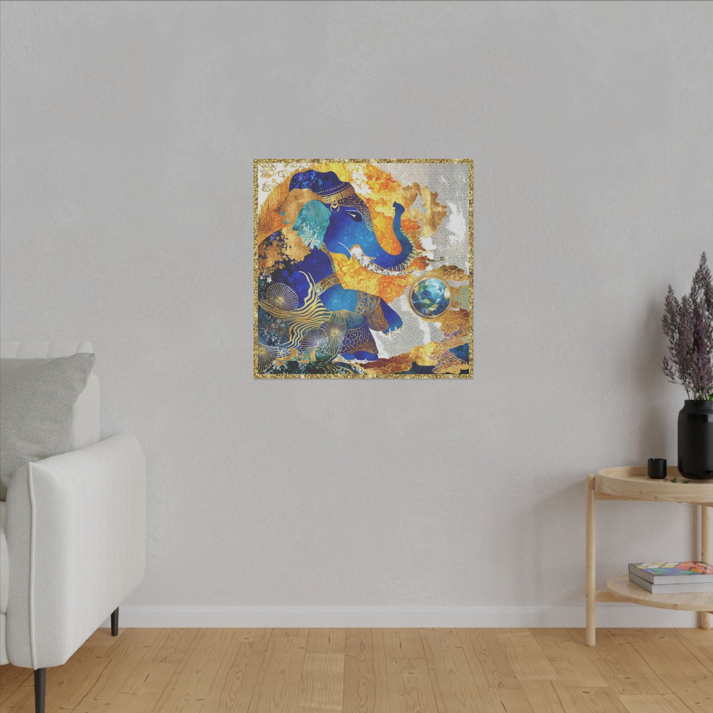 Blessing of Ganesha-Matte Canvas Art