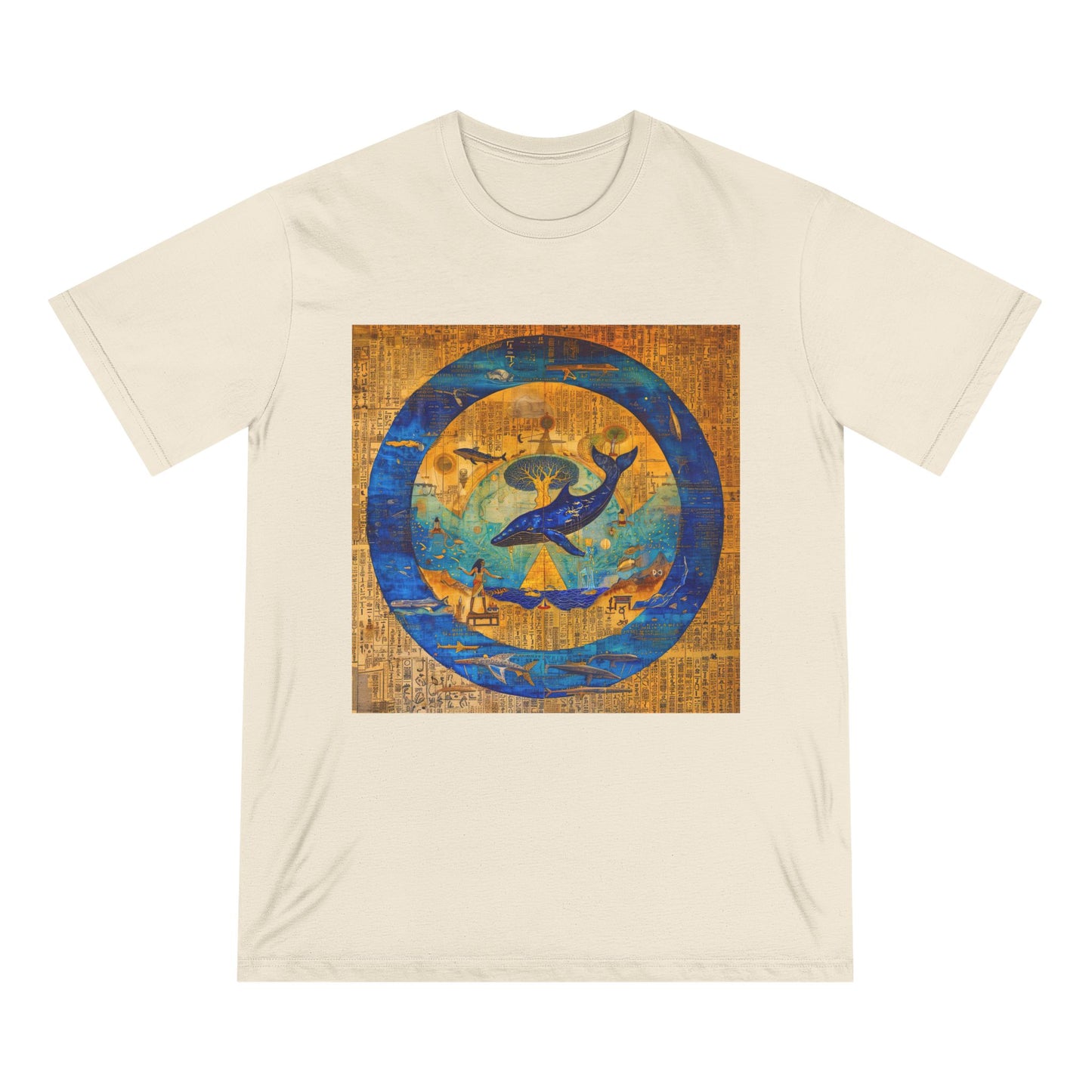 Sirius Codex: Whale Guardian and the Tree of Light-Unisex 100% Organic Cotton T-Shirt