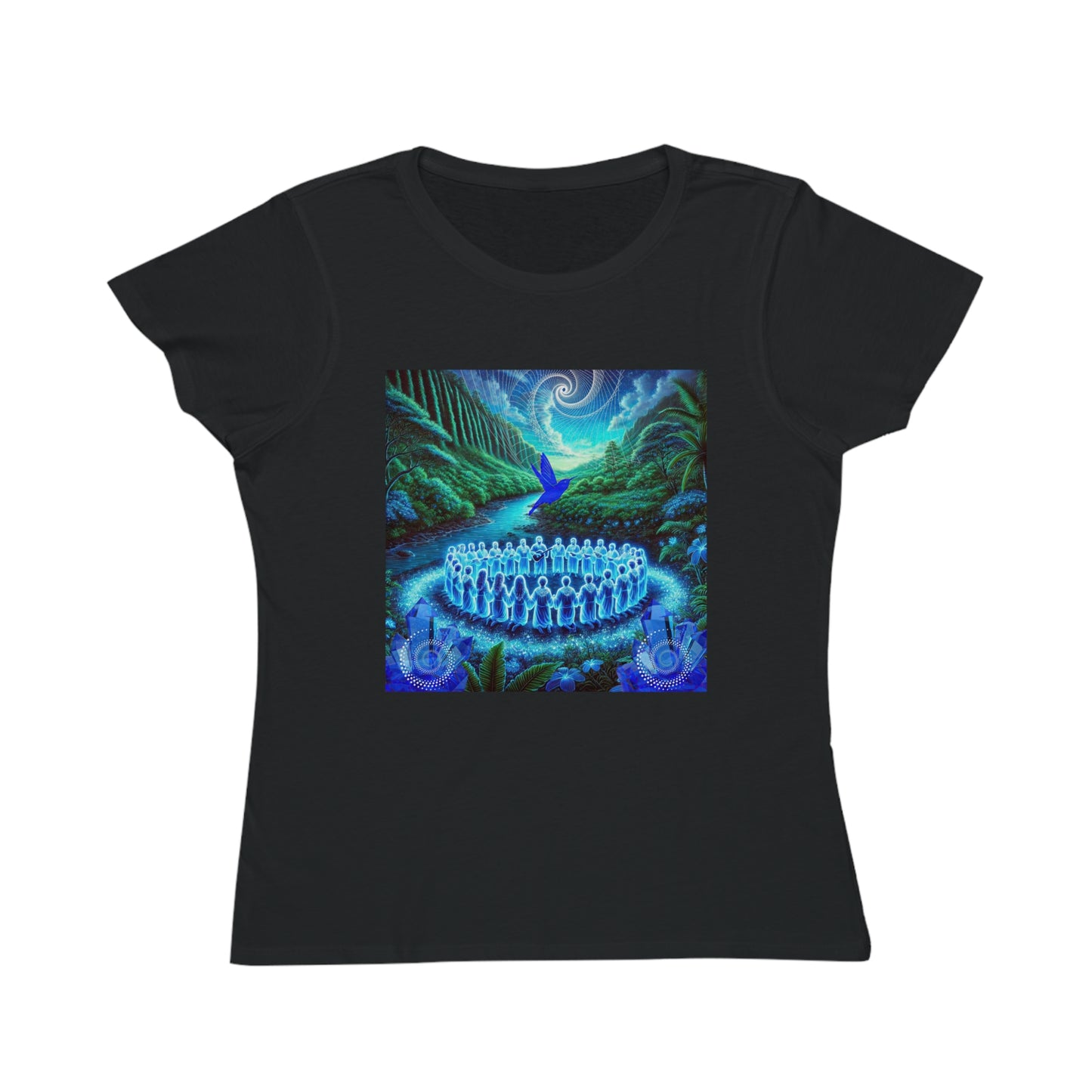 The Song of the Blue Hummingbird-100%Organic Women's T-Shirt