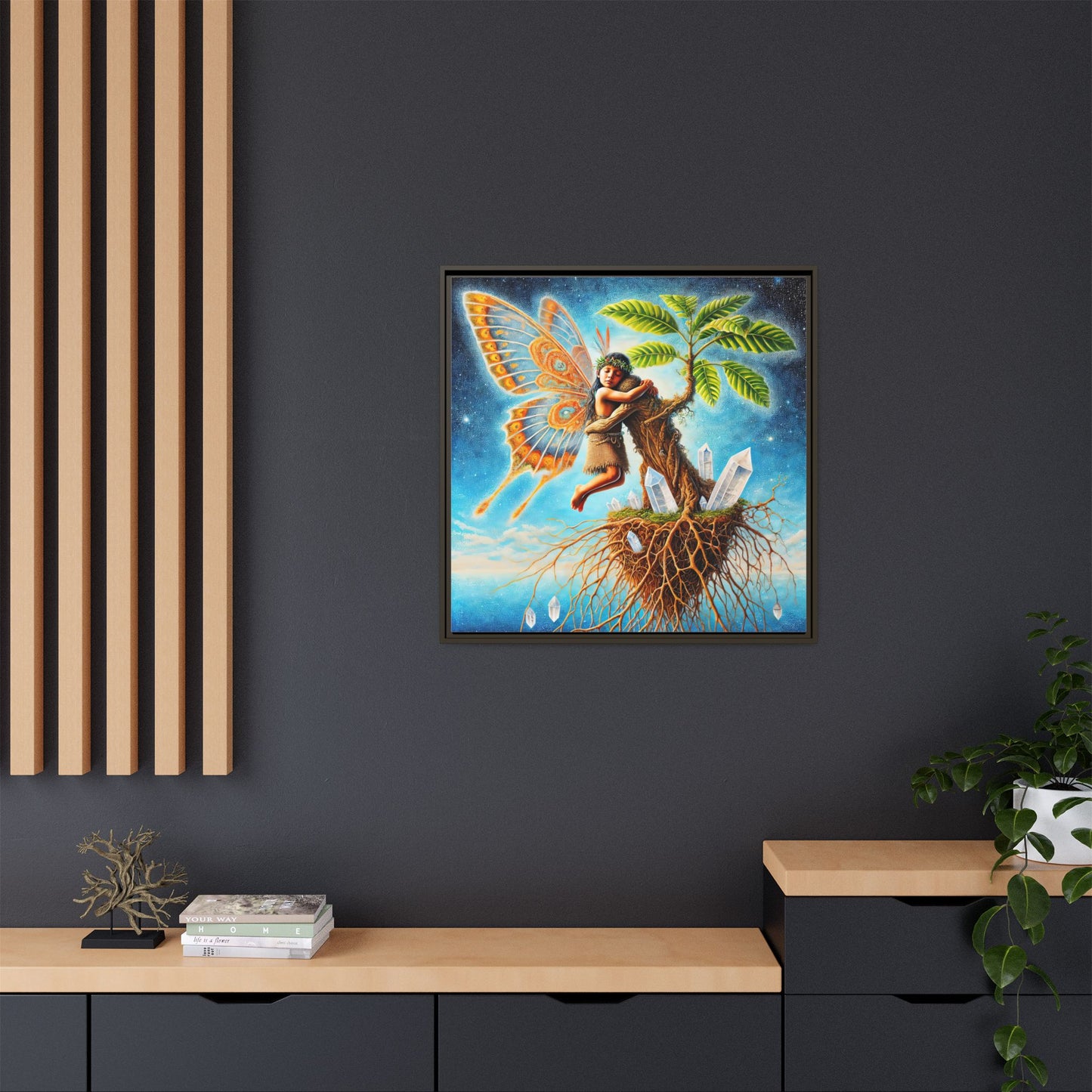 Child of The Earth-Framed Canvas Art