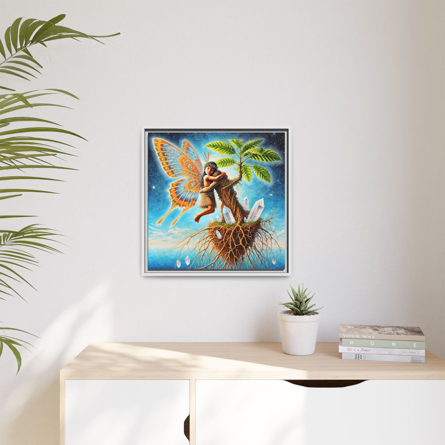 Child of The Earth-Framed Canvas Art
