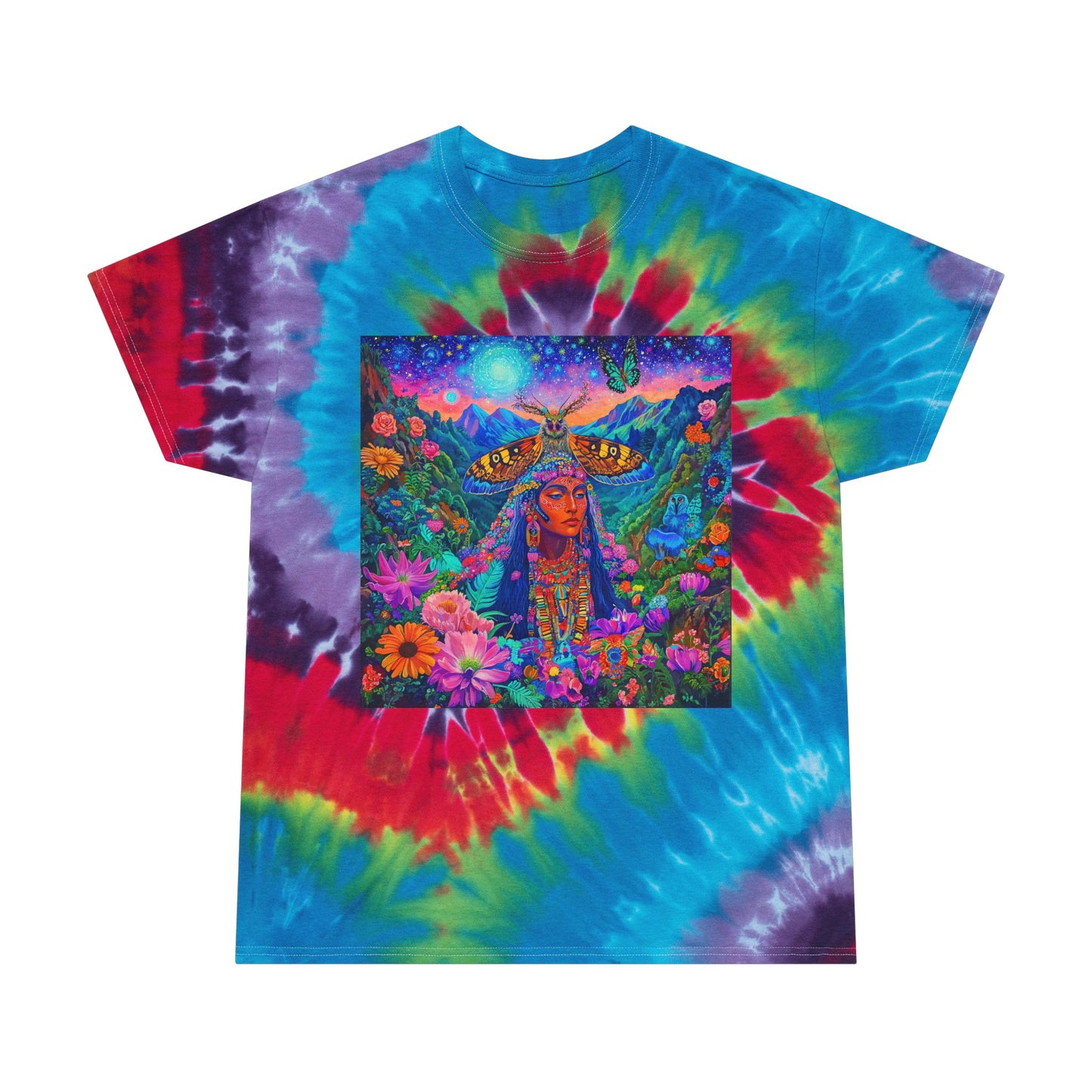Blooming Soul-Spiral Tie-Dye Tee