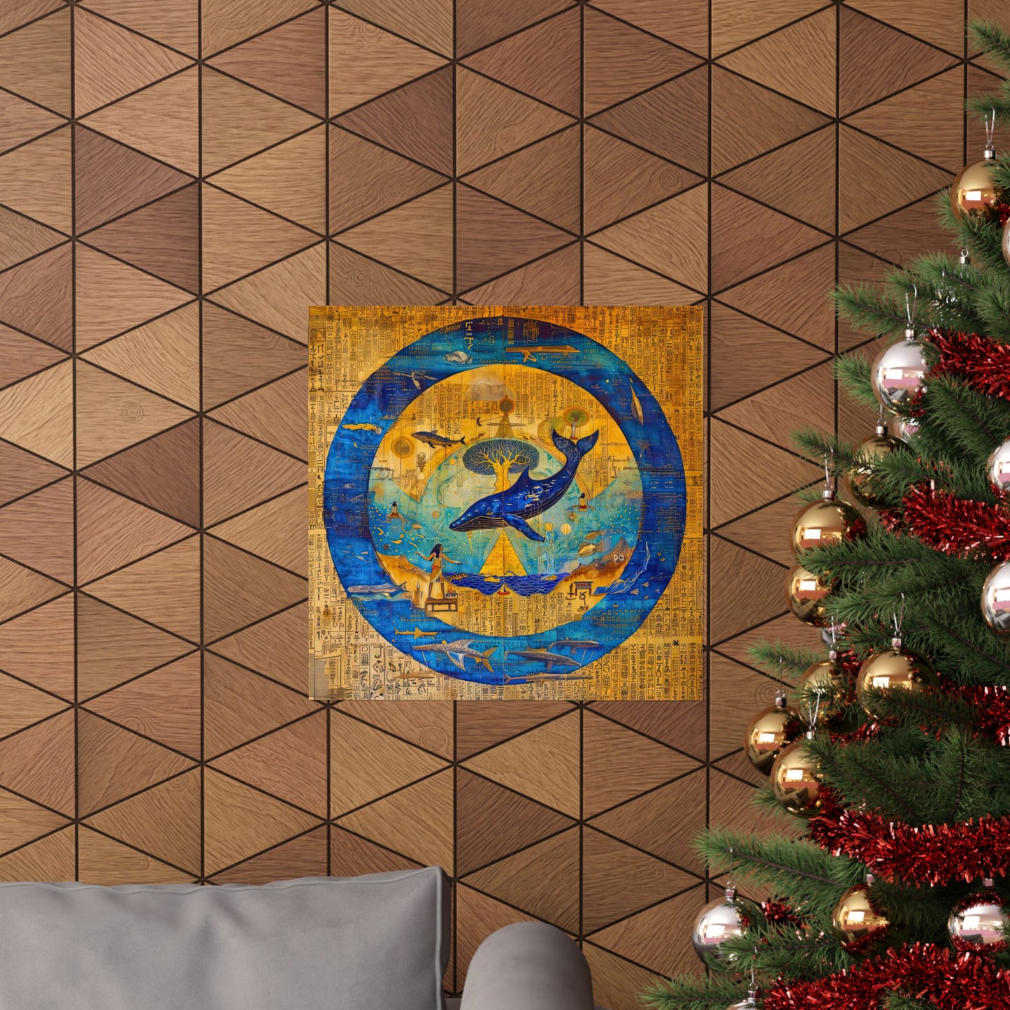 Star Whale and Tree of Life-Museum Grade Matte Poster