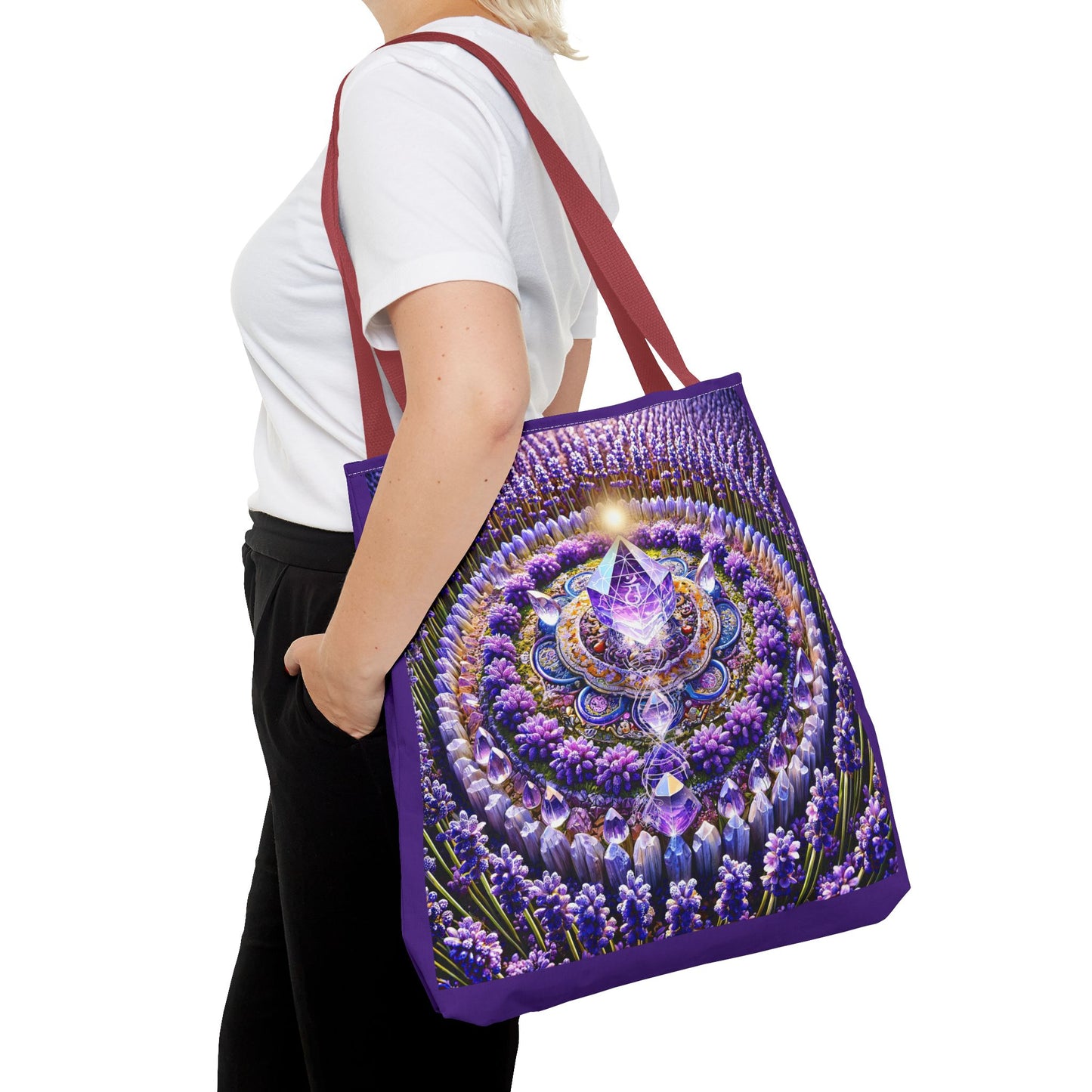 Violet Flame Mandara-Spirit Tote Bag -