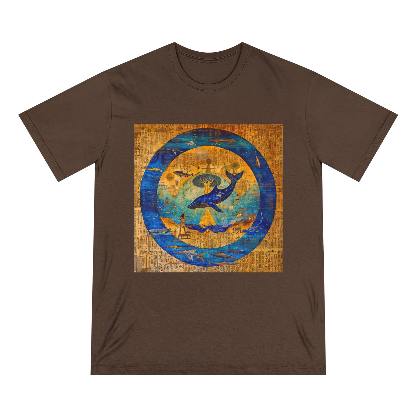 Sirius Codex: Whale Guardian and the Tree of Light-Unisex 100% Organic Cotton T-Shirt