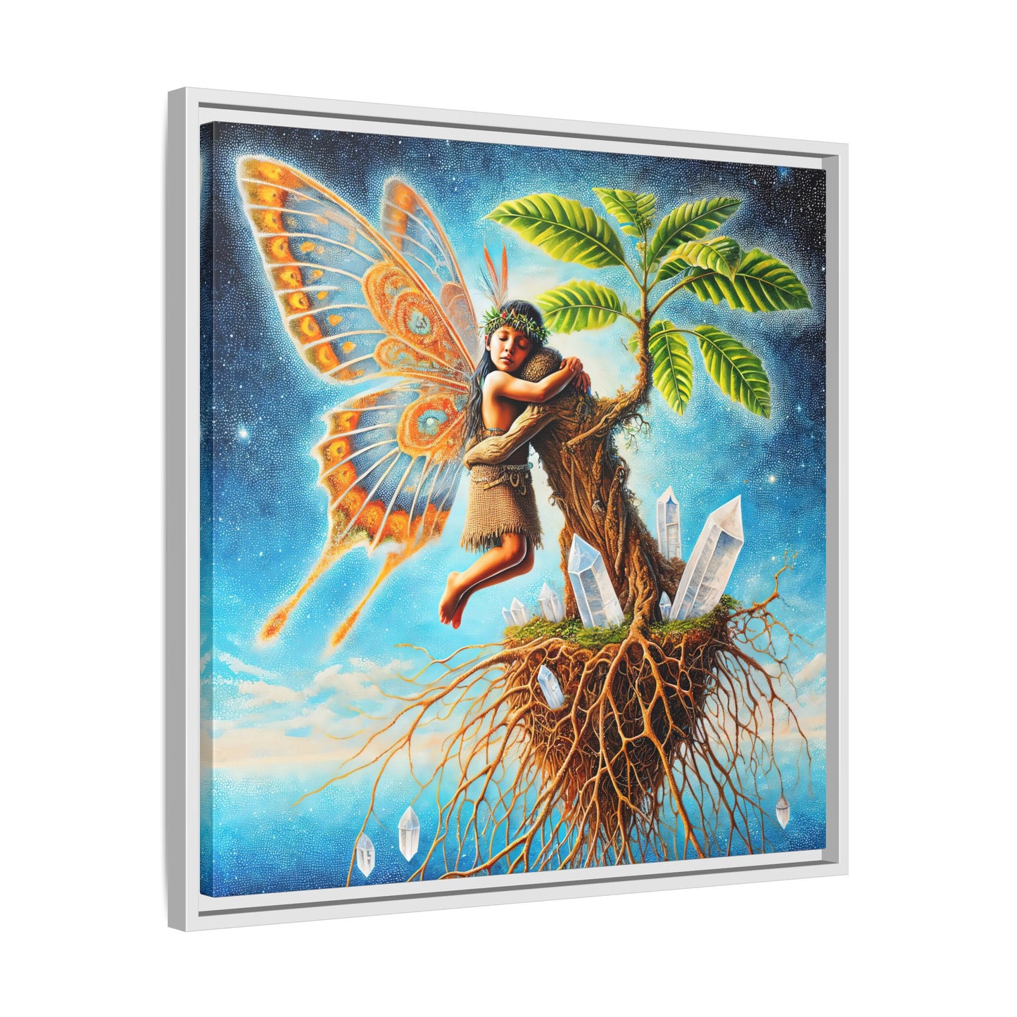 Child of The Earth-Framed Canvas Art