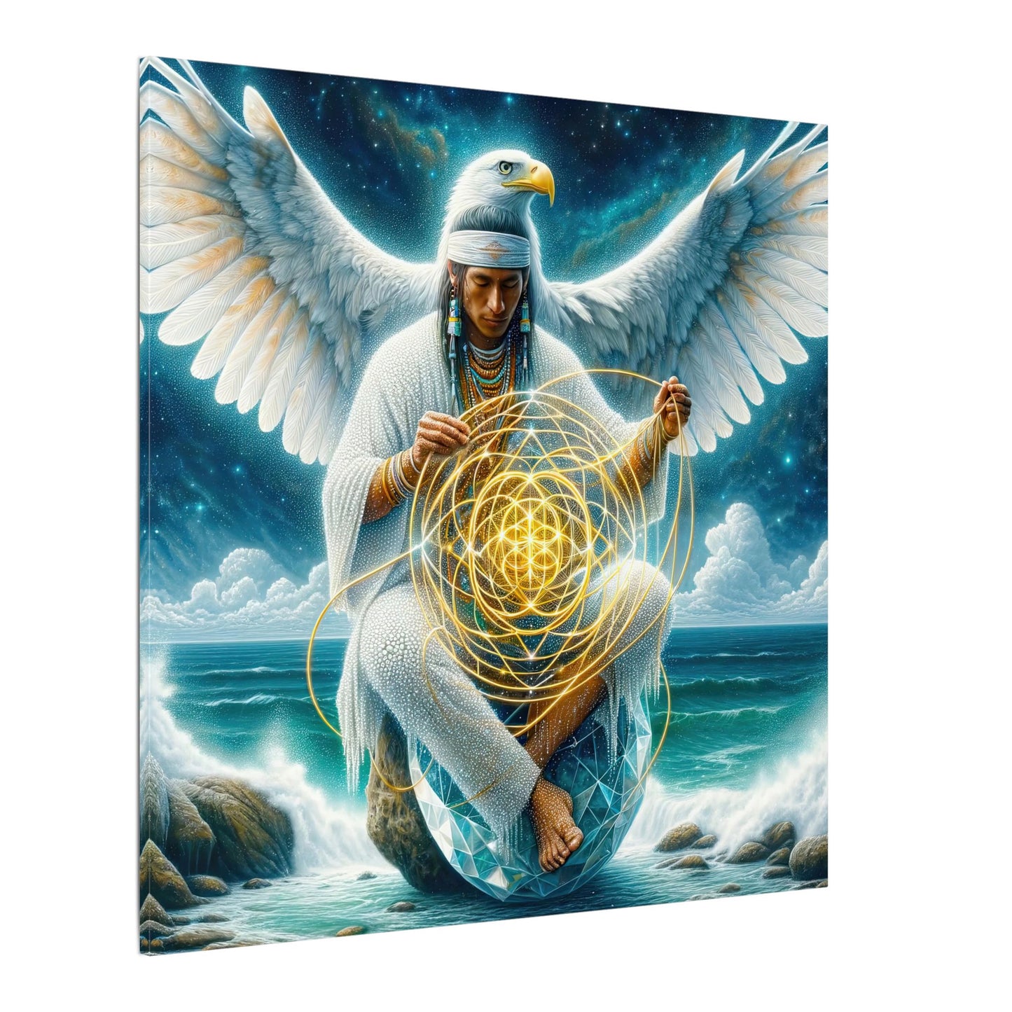 The Weaver of Light-Matte Canvas Art