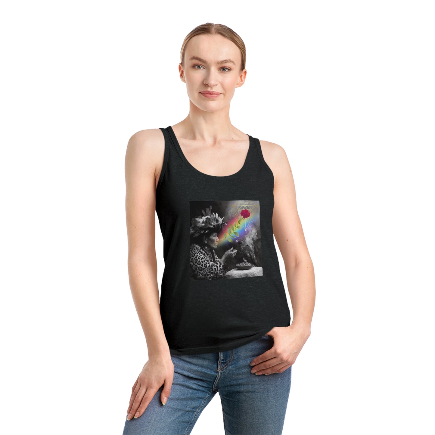 Vision of Medicine Woman-Organic Cotton Women's Tank Top