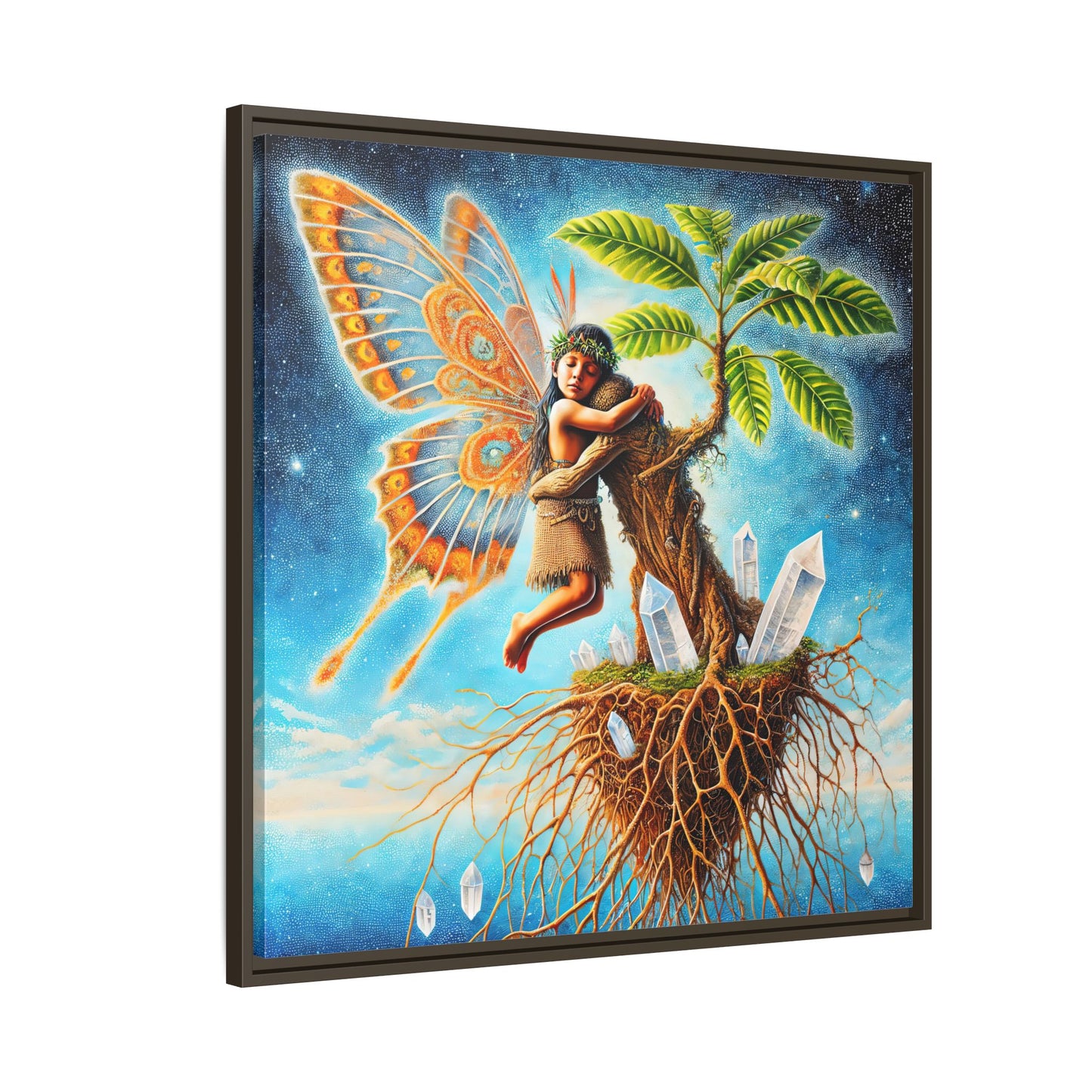 Child of The Earth-Framed Canvas Art