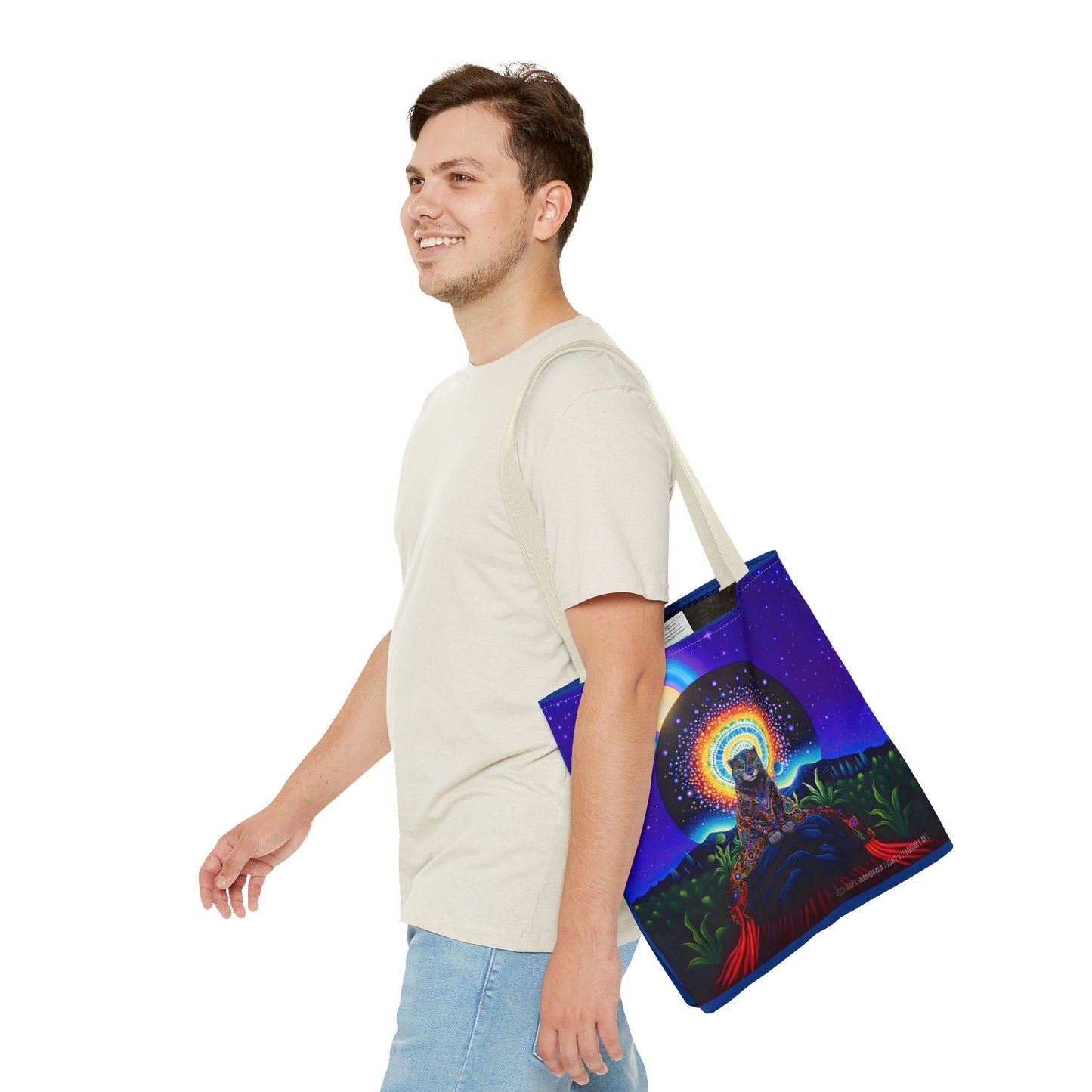 Cosmic Jaguar Tote Bag