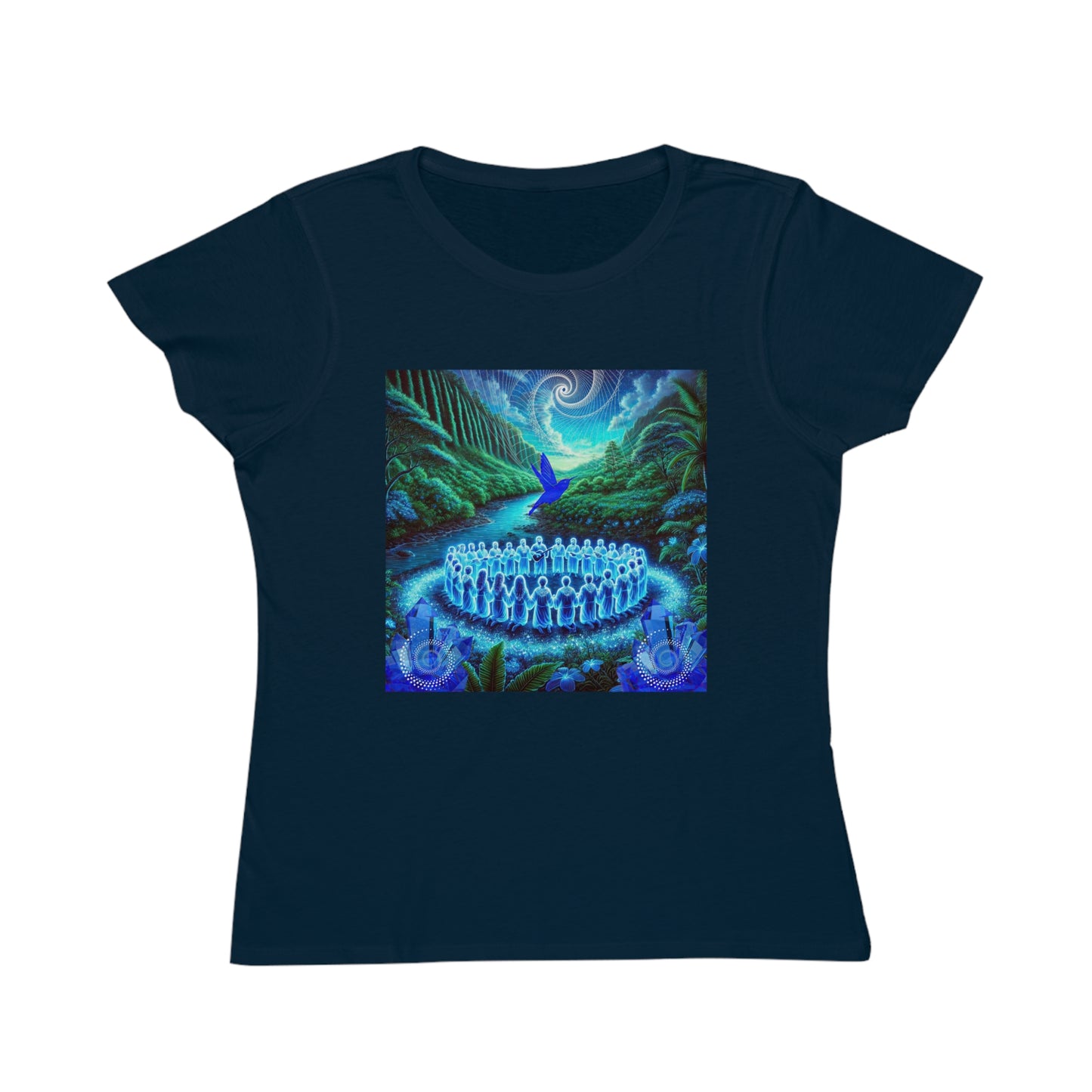The Song of the Blue Hummingbird-100%Organic Women's T-Shirt