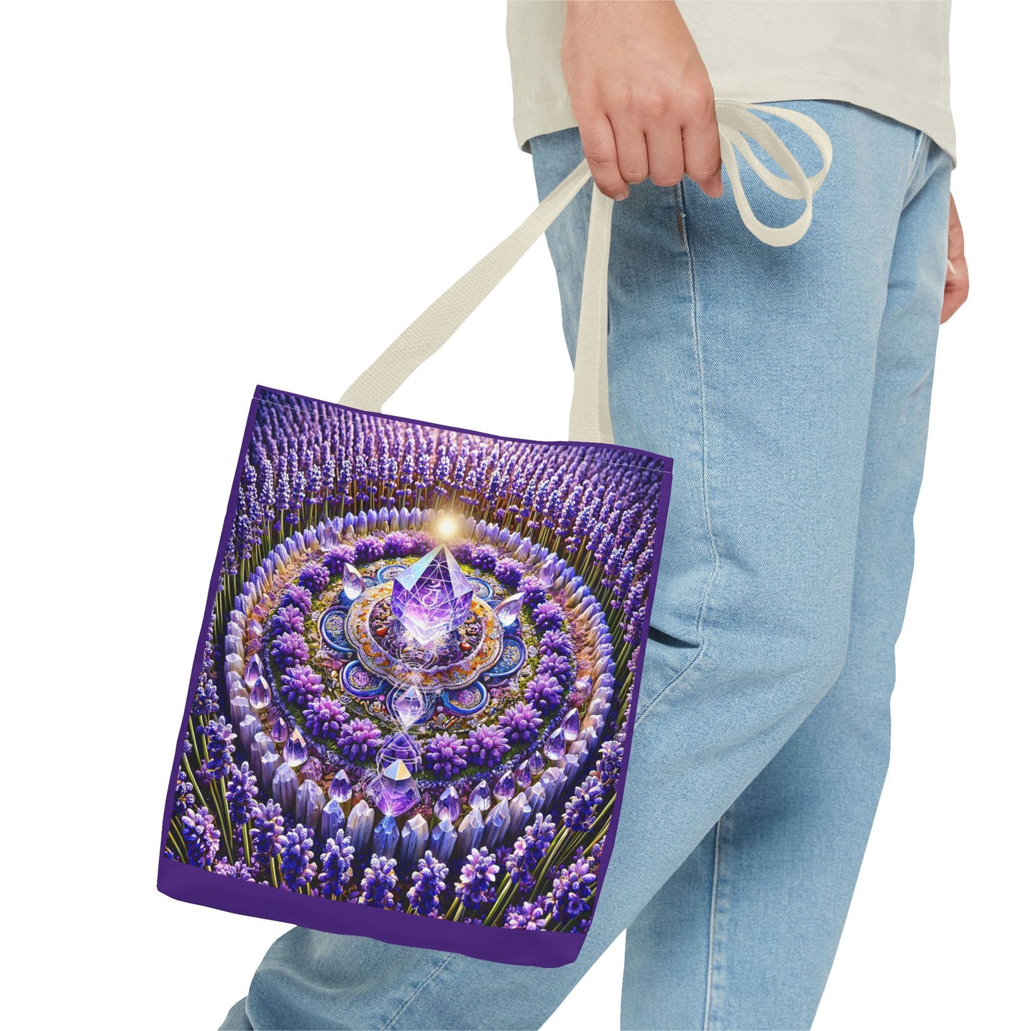 Violet Flame Mandara-Spirit Tote Bag -