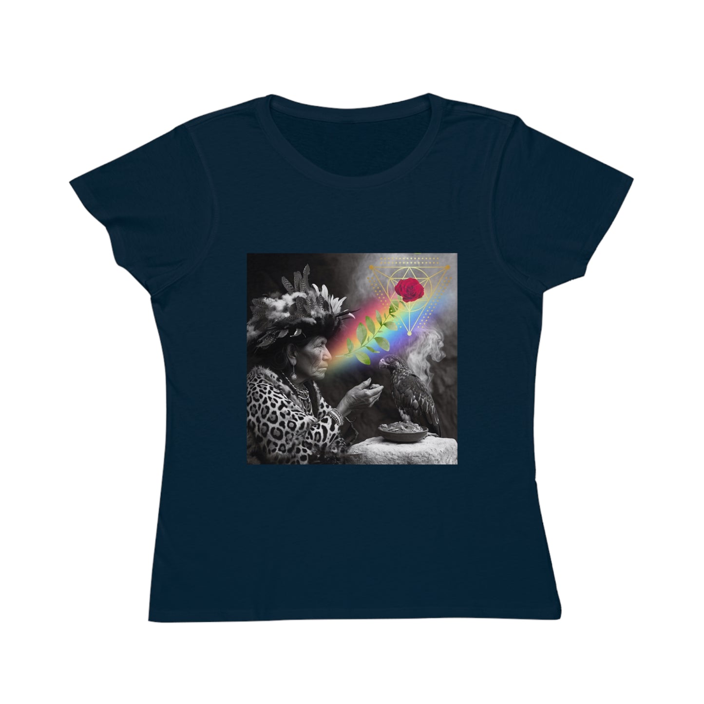 Vision of the Medicine Woman-Women's 100%organic cotton T-Shirt -