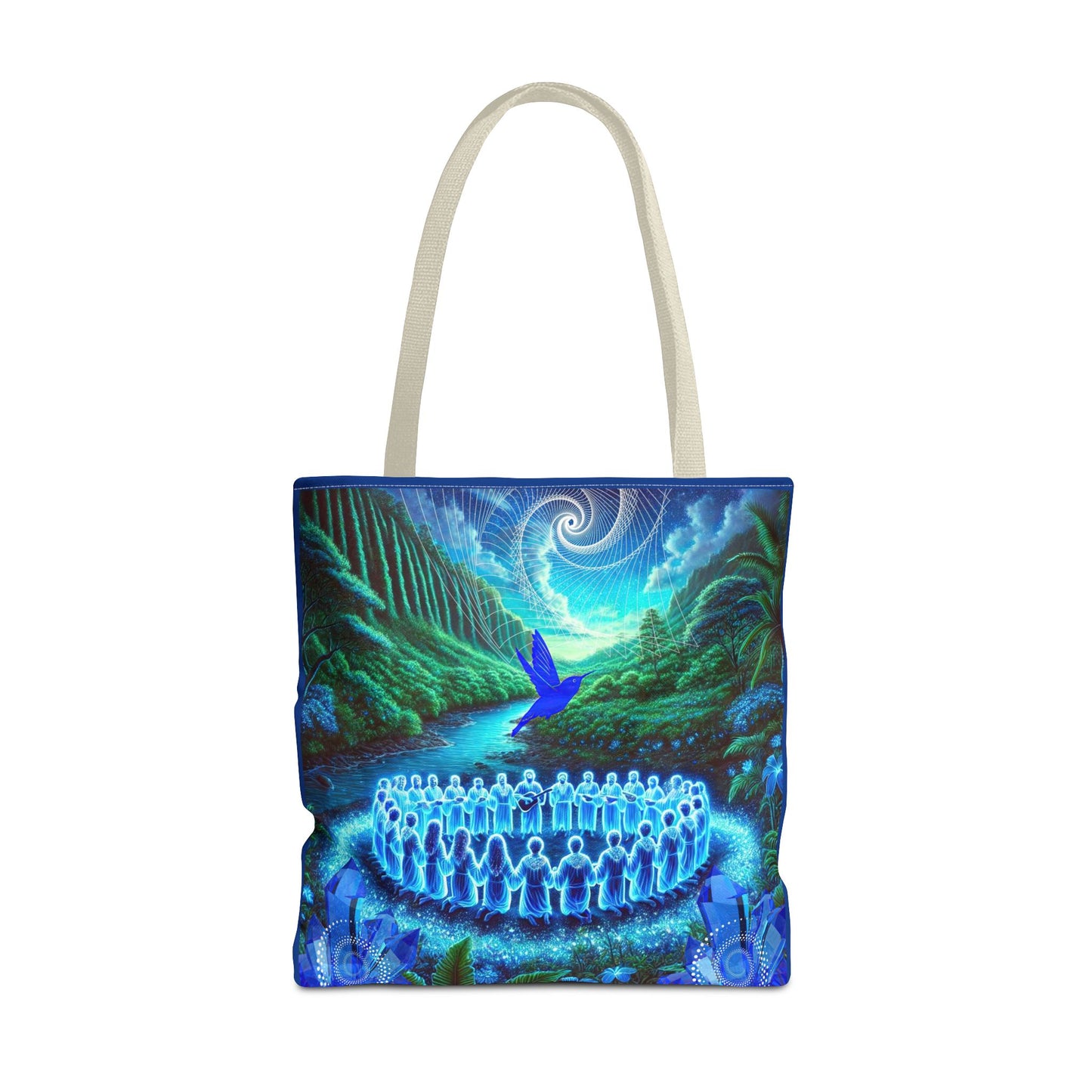 The Song of the Blue Hummingbird-Spirit Tote Bag