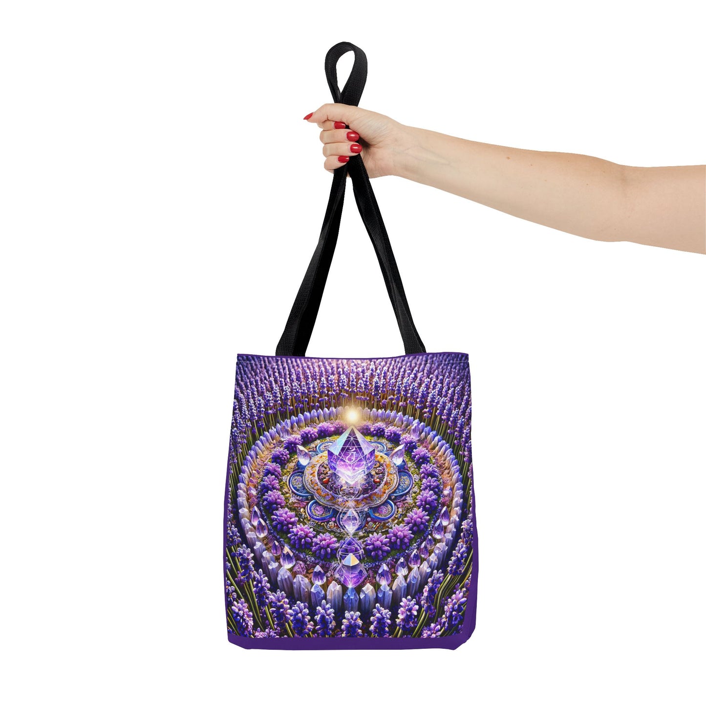 Violet Flame Mandara-Spirit Tote Bag -
