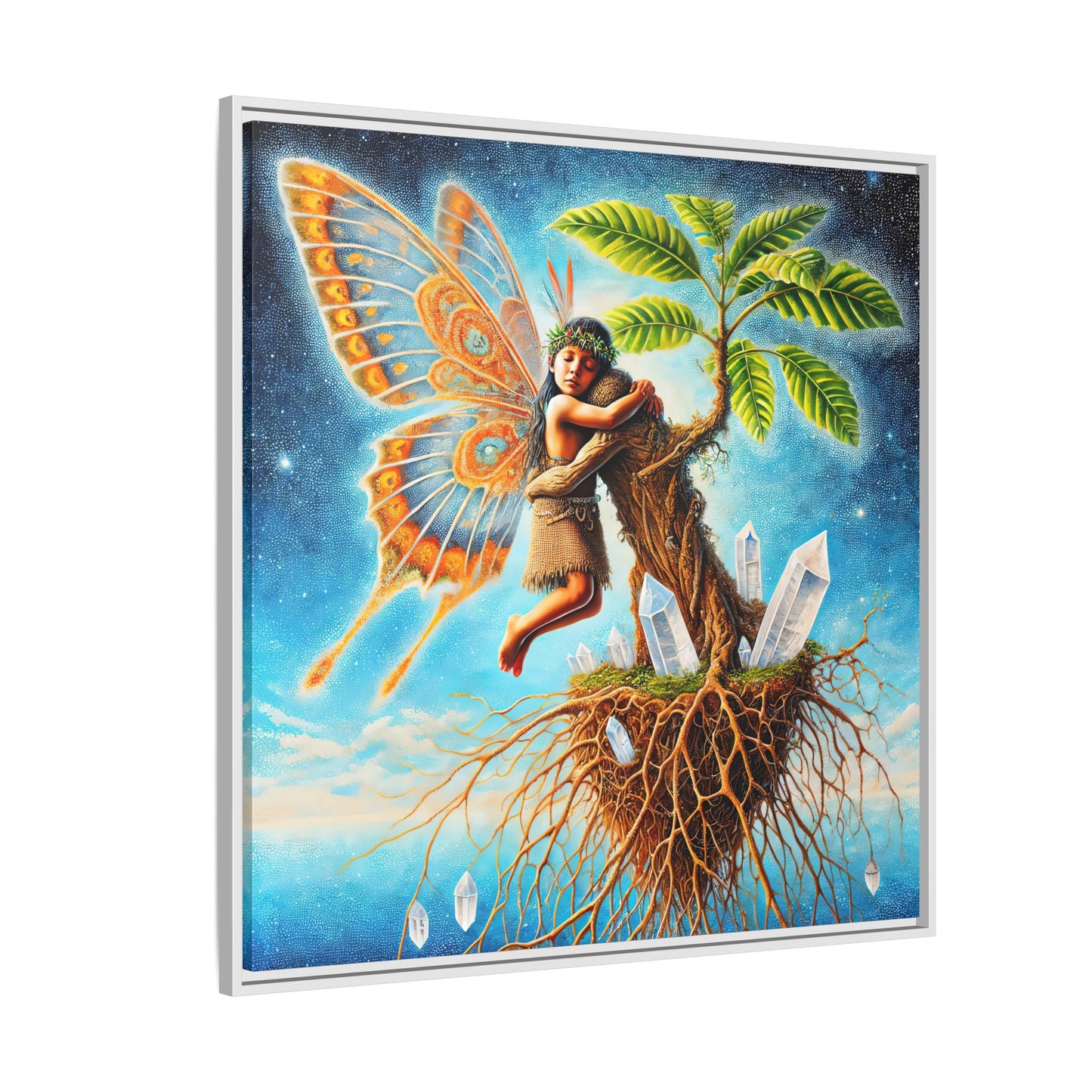 Child of The Earth-Framed Canvas Art
