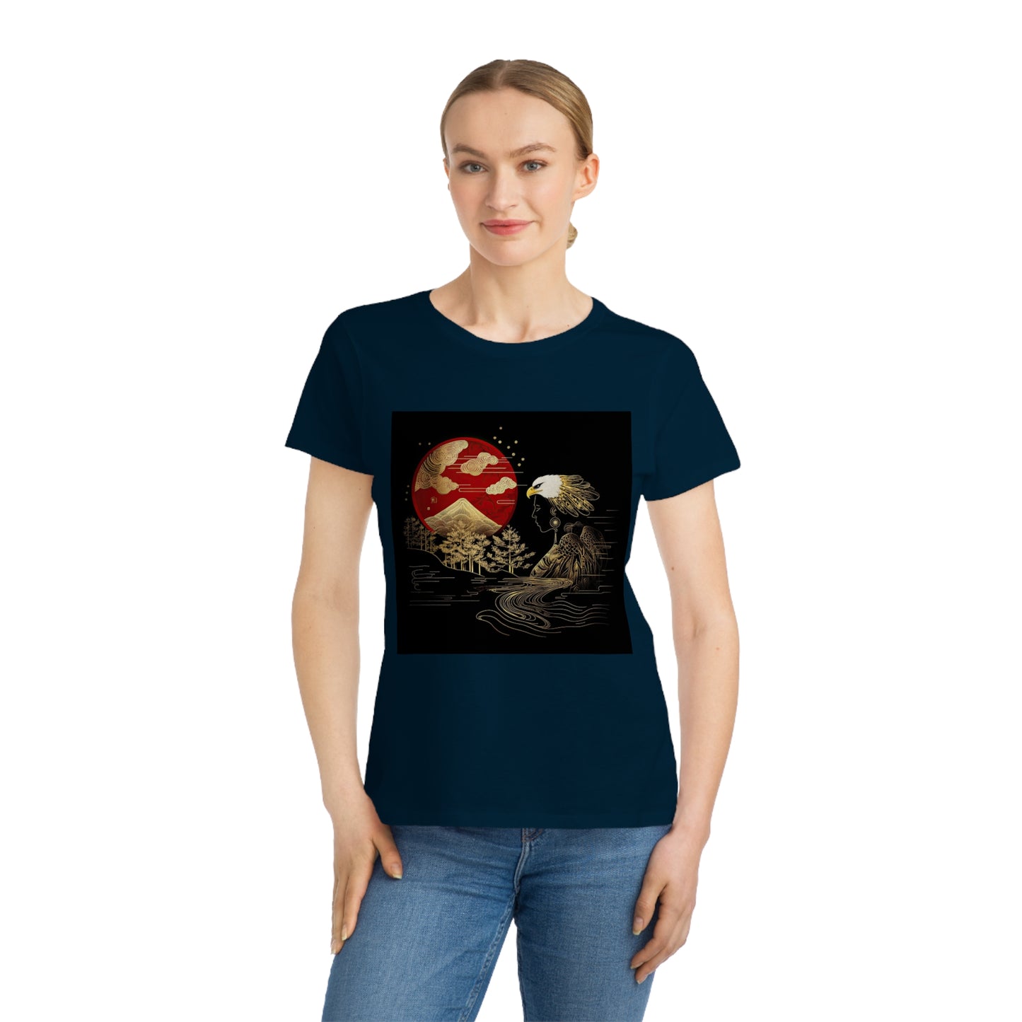 The Golden Eagle&Sun Women's 100% Organic Cotton T-Shirt