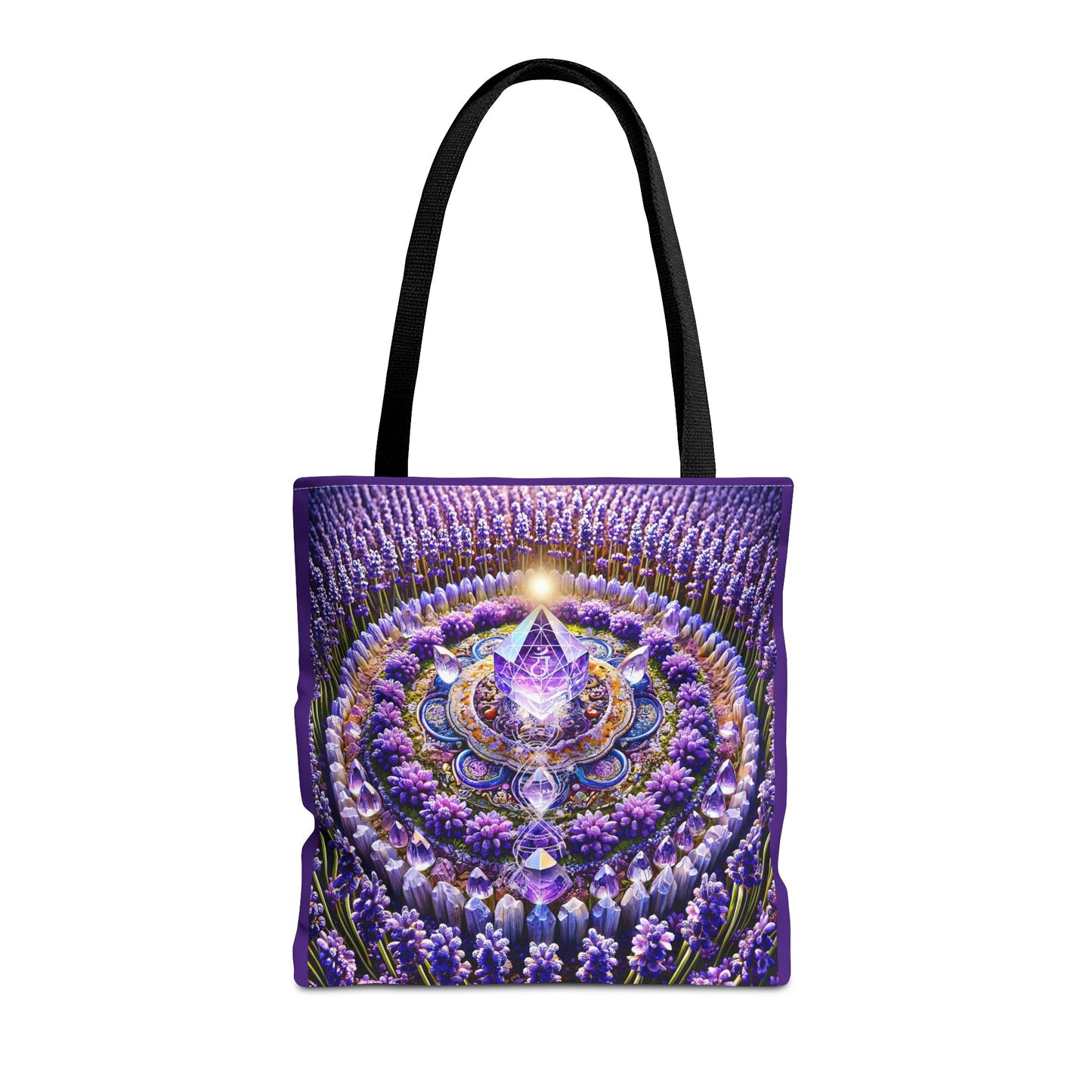 Violet Flame Mandara-Spirit Tote Bag -