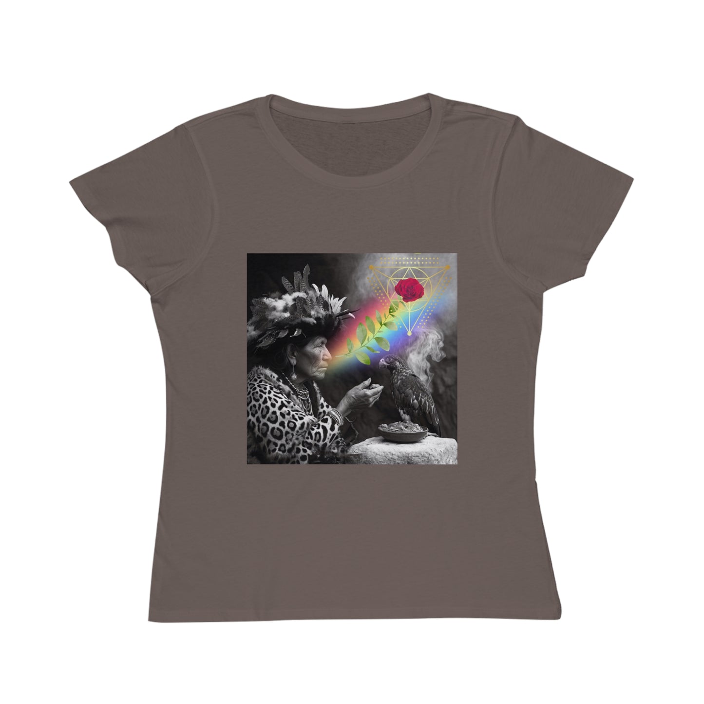 Vision of the Medicine Woman-Women's 100%organic cotton T-Shirt -
