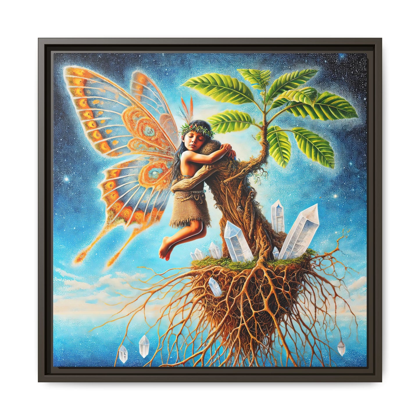 Child of The Earth-Framed Canvas Art