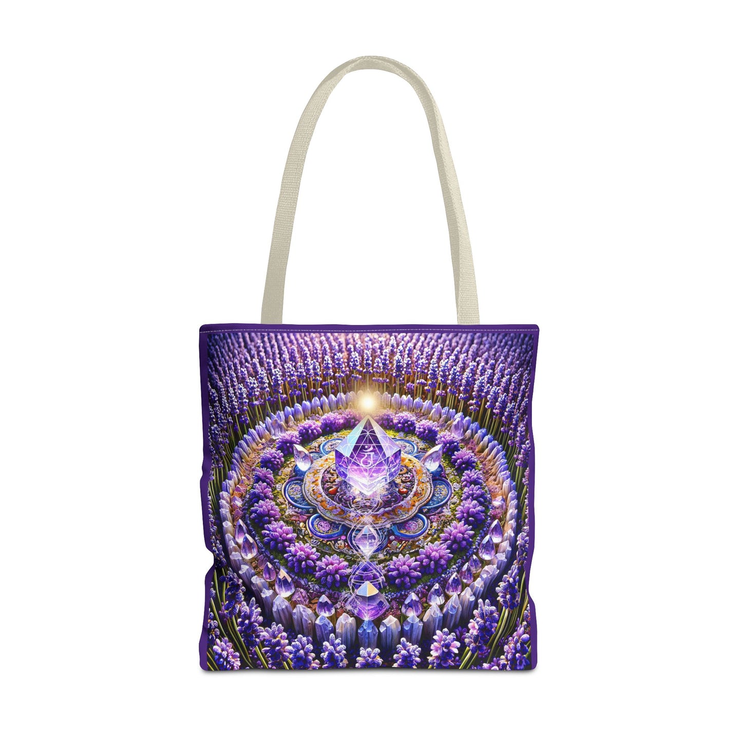 Violet Flame Mandara-Spirit Tote Bag -