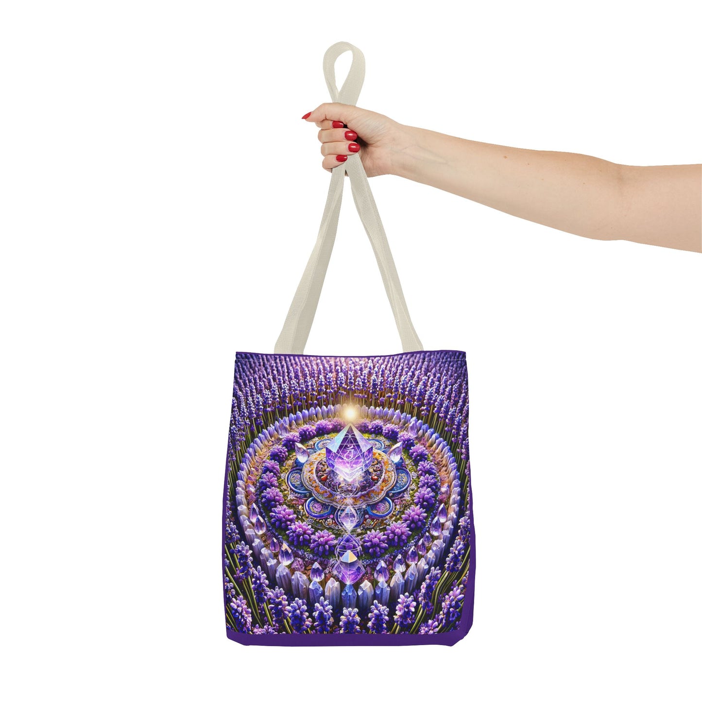 Violet Flame Mandara-Spirit Tote Bag -
