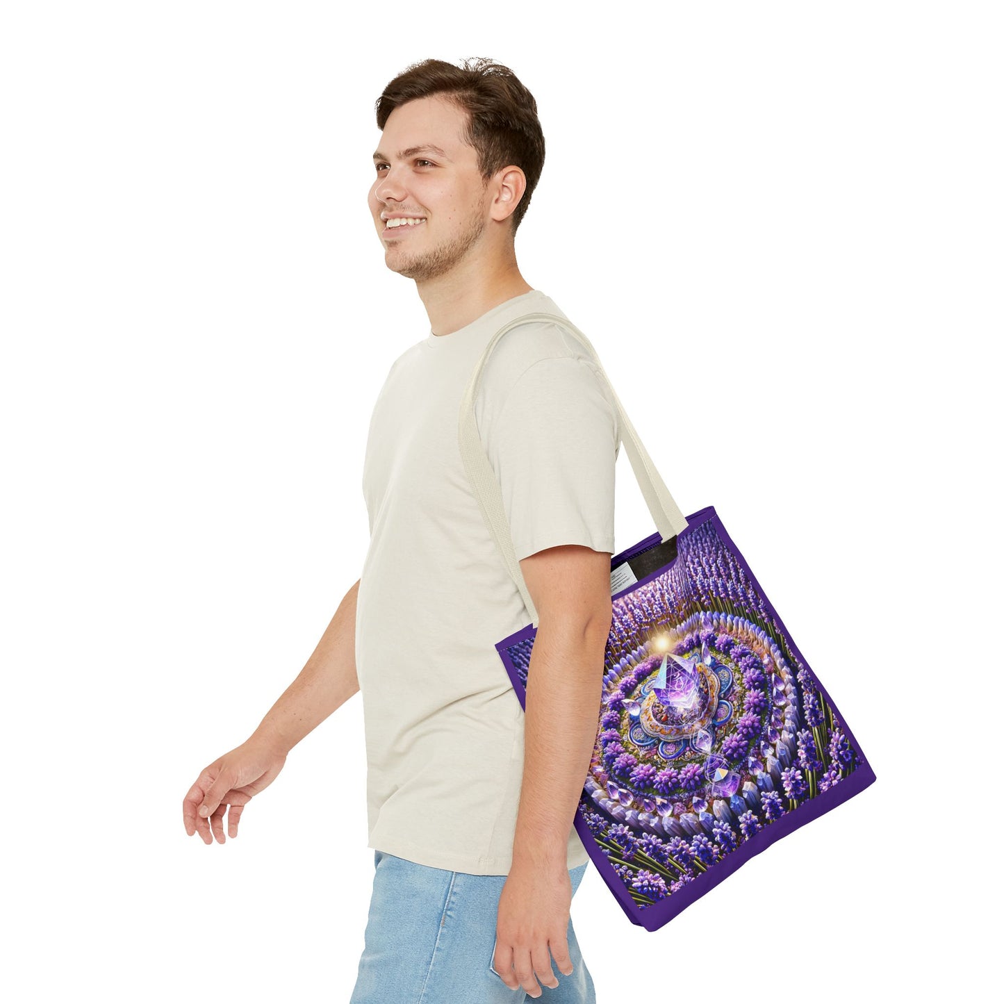 Violet Flame Mandara-Spirit Tote Bag -